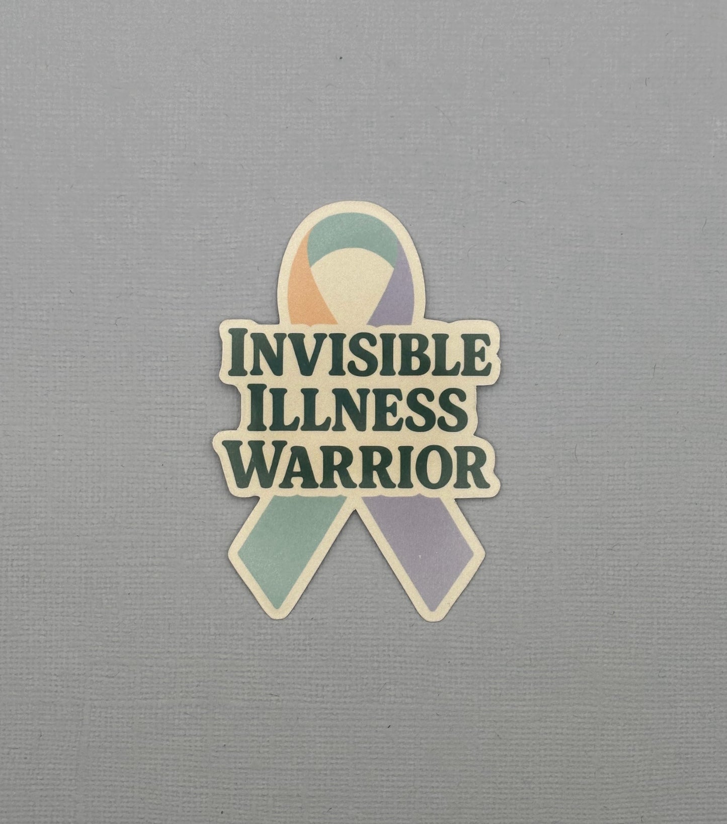 Invisible Illness Warrior Ribbon Sticker