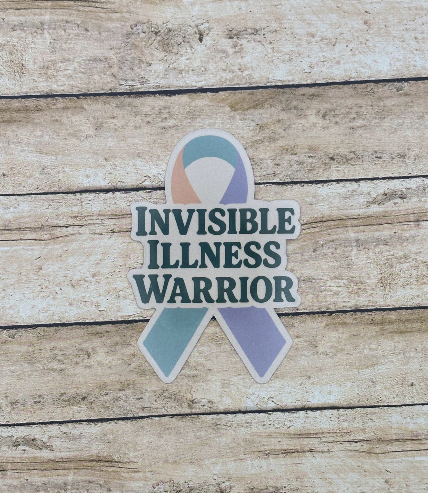 Invisible Illness Warrior Ribbon Sticker