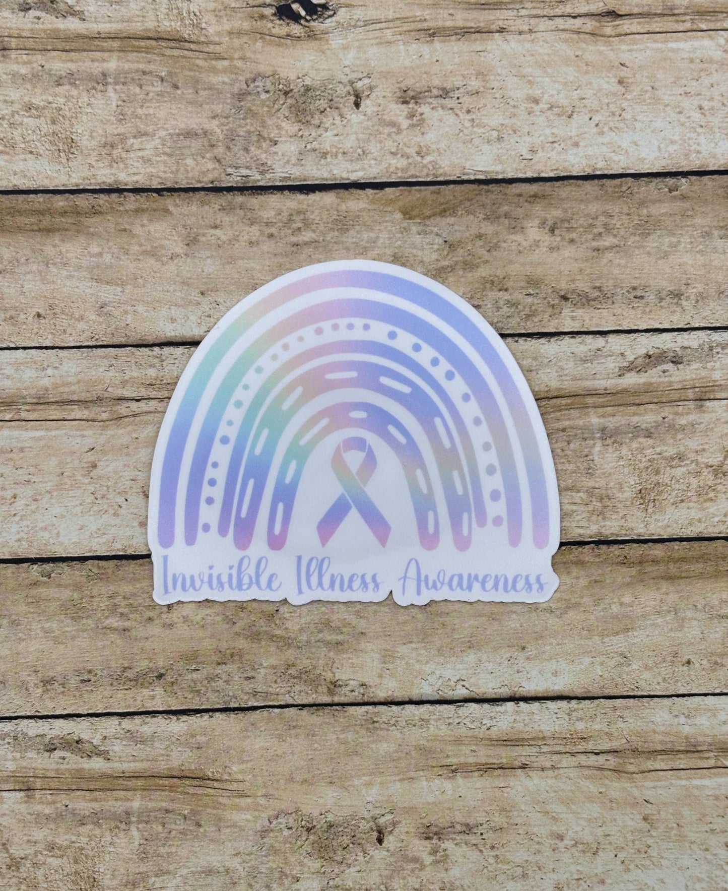 Invisible Illness Awareness Rainbow Sticker