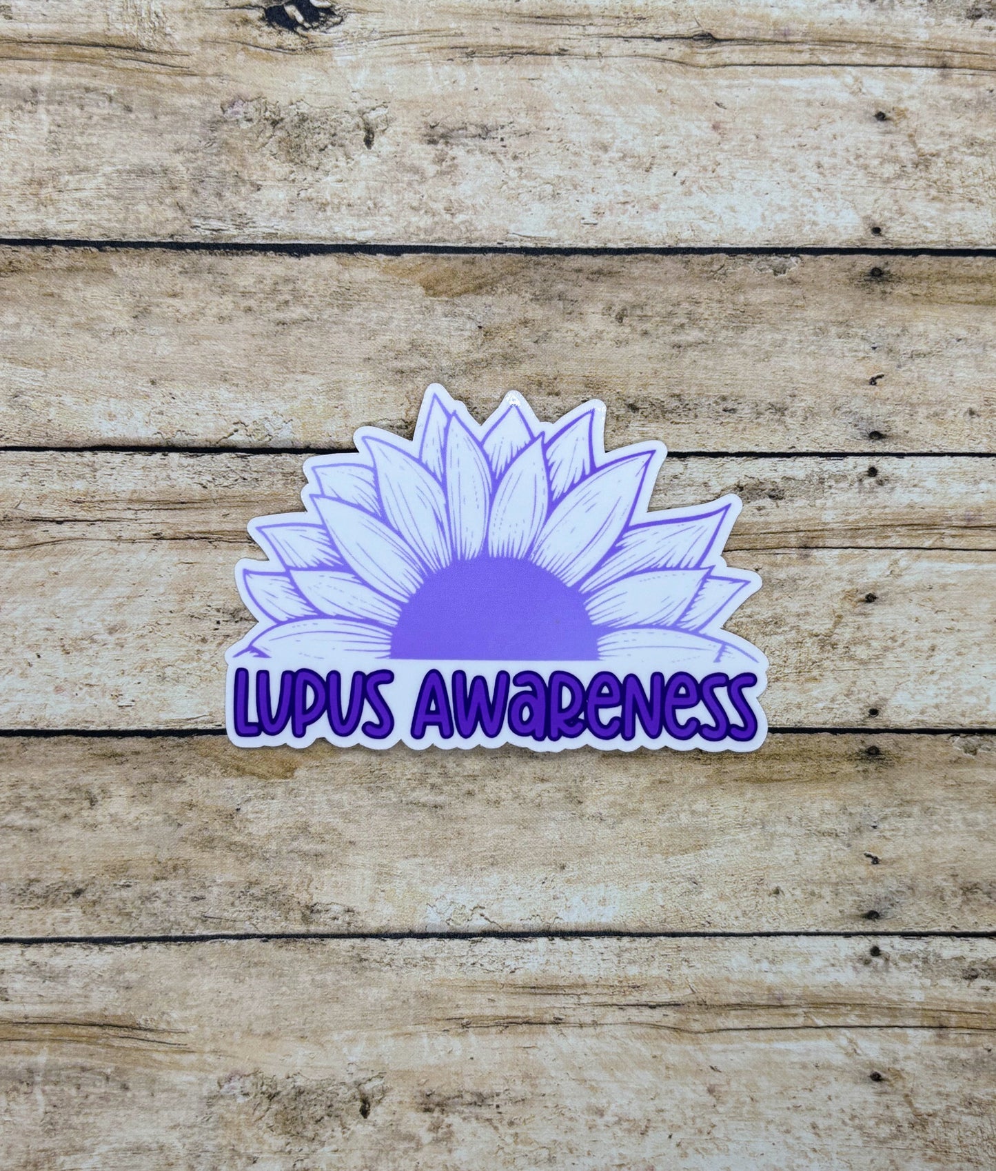Lupus Awareness Sunflower Sticker