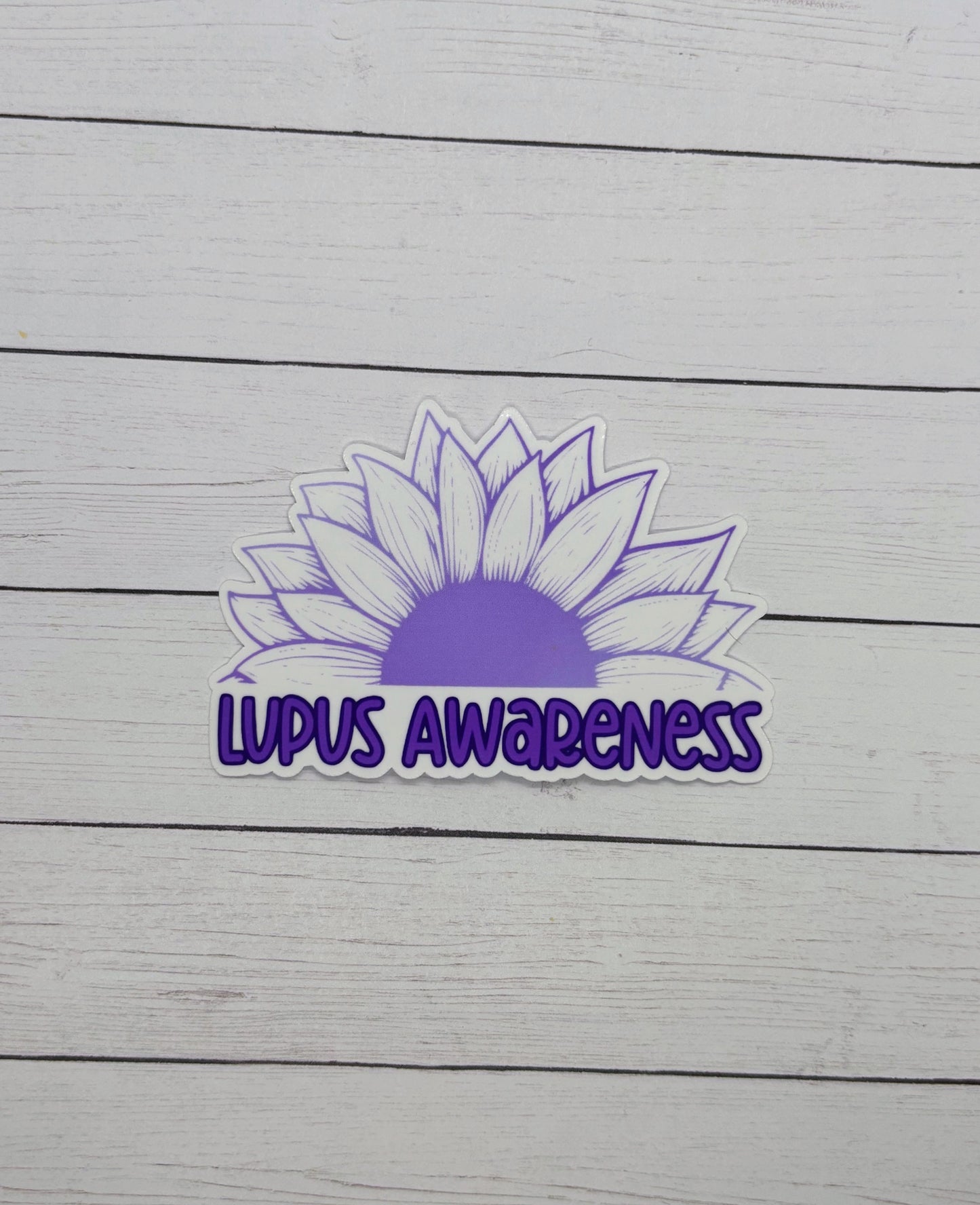 Lupus Awareness Sunflower Sticker