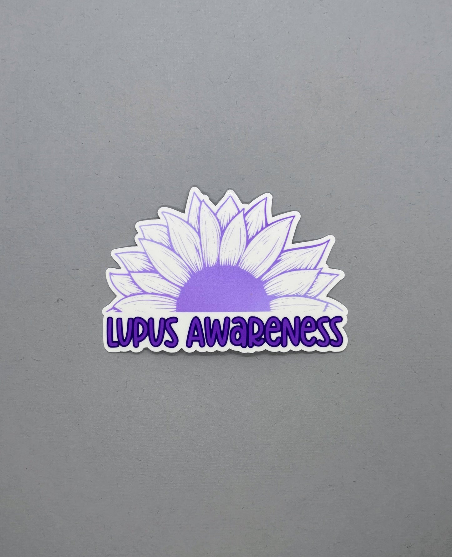 Lupus Awareness Sunflower Sticker