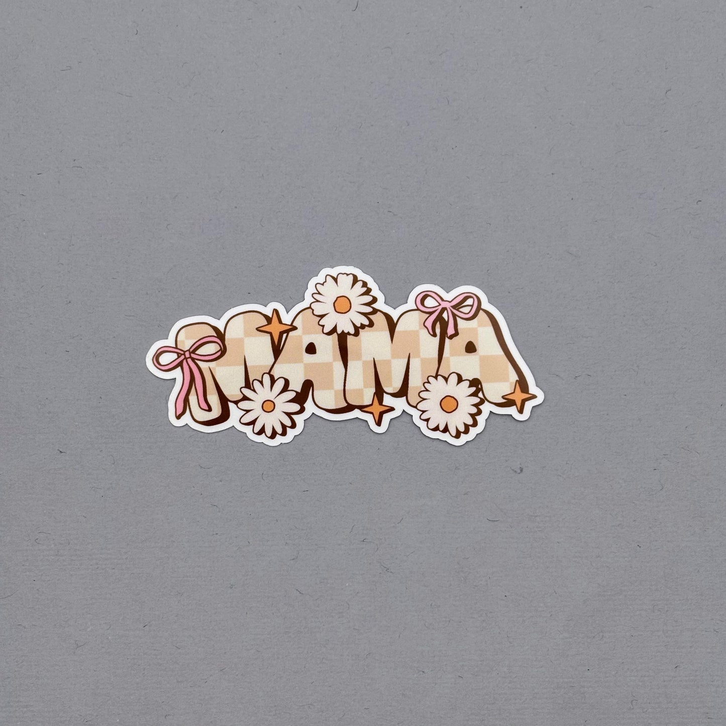 MAMA Checkered Sticker