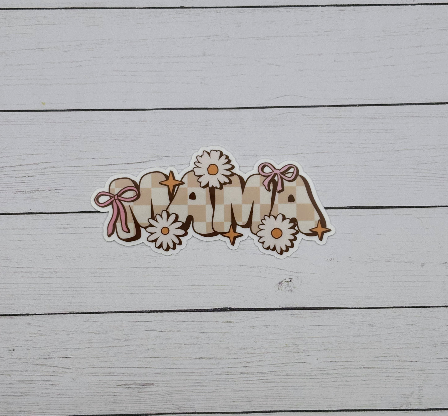 MAMA Checkered Sticker