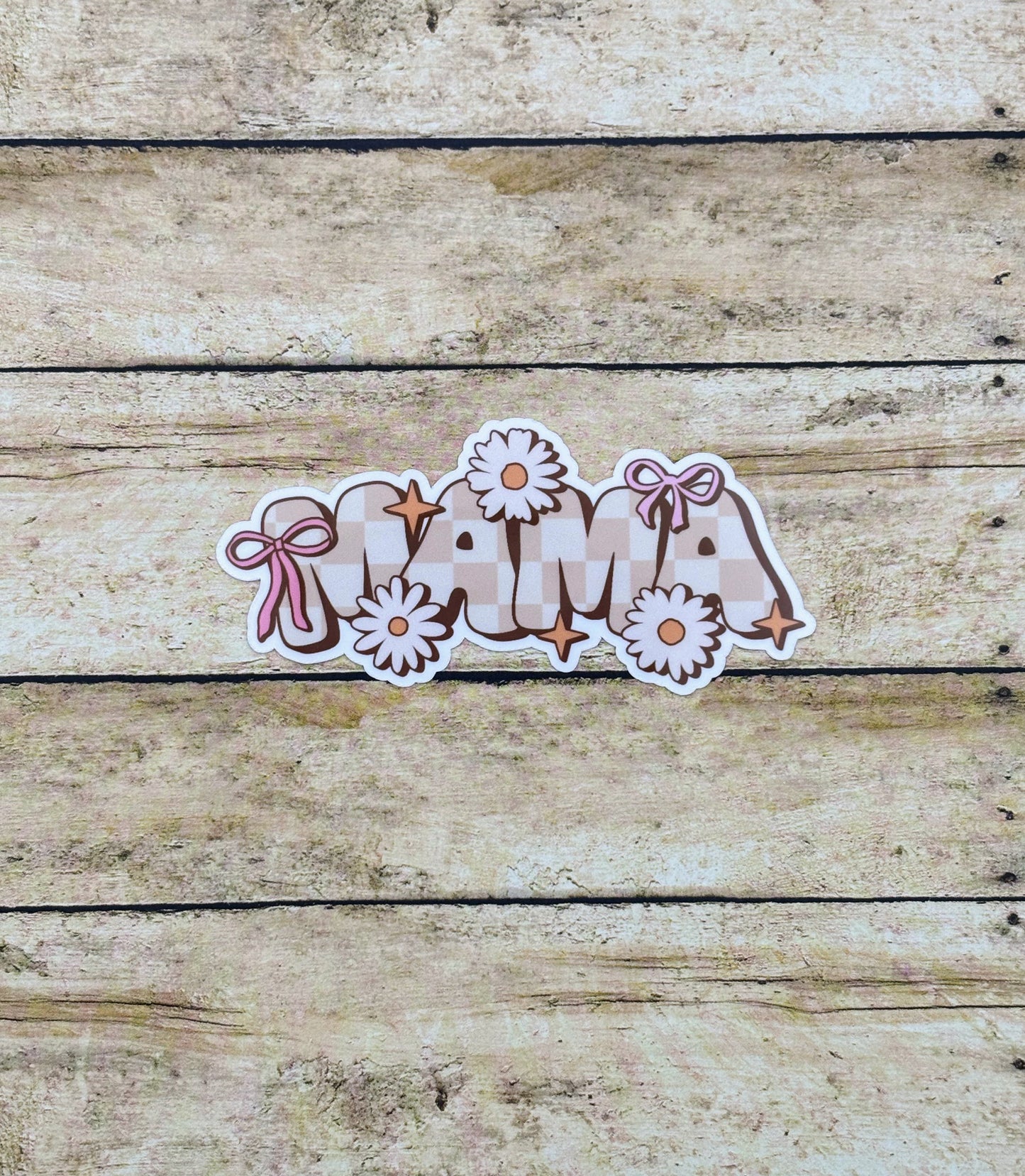 MAMA Checkered Sticker