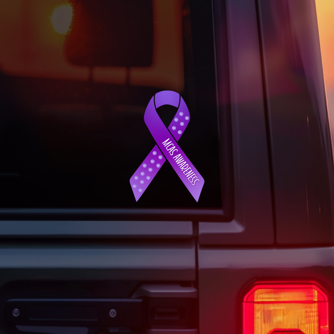 MCAS Awareness Ribbon Car Decal