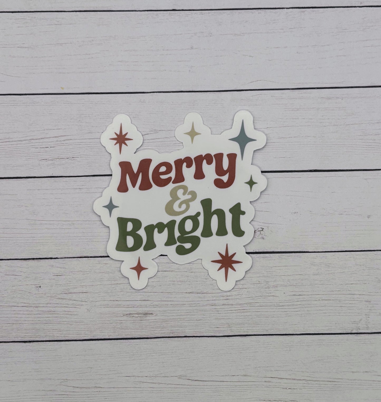 Merry & Bright Sticker
