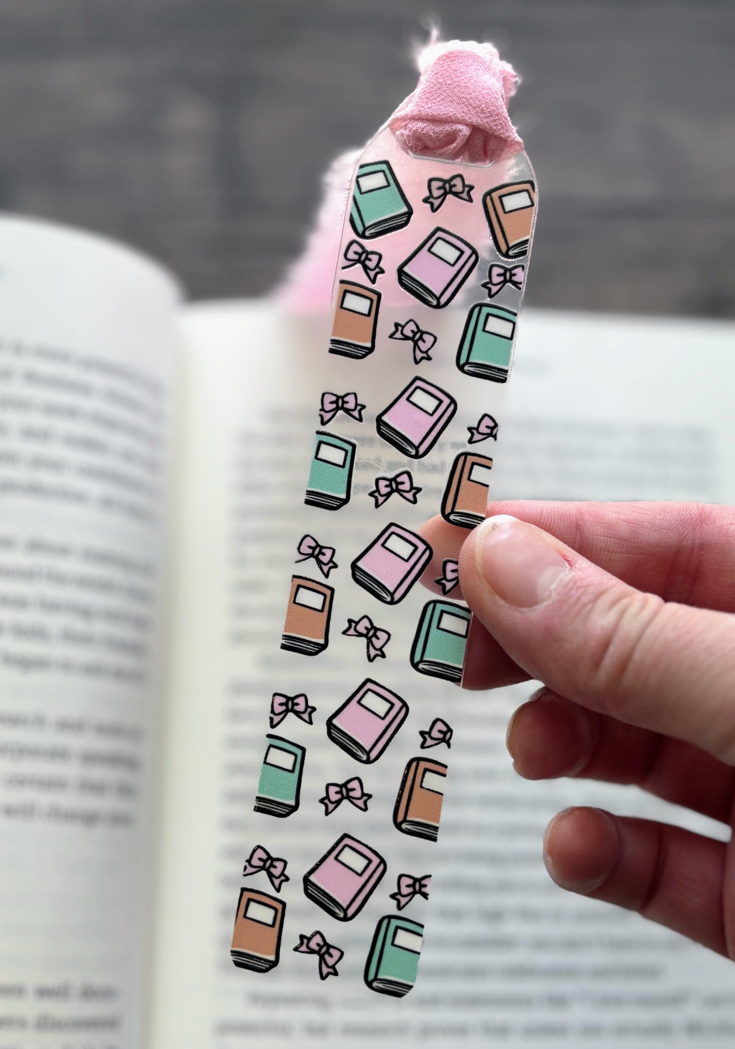 Books & Bows Bookmark