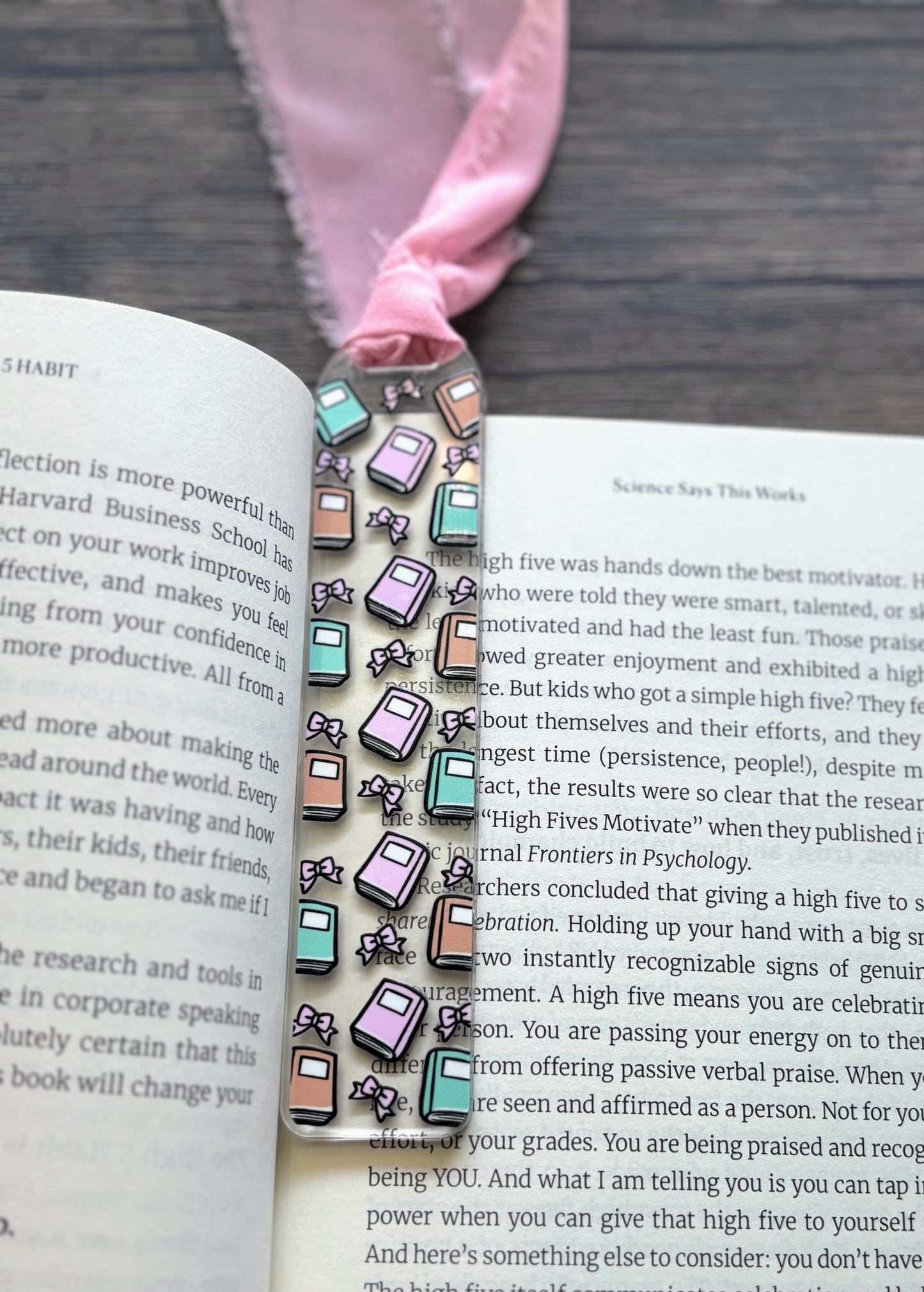 Books & Bows Bookmark