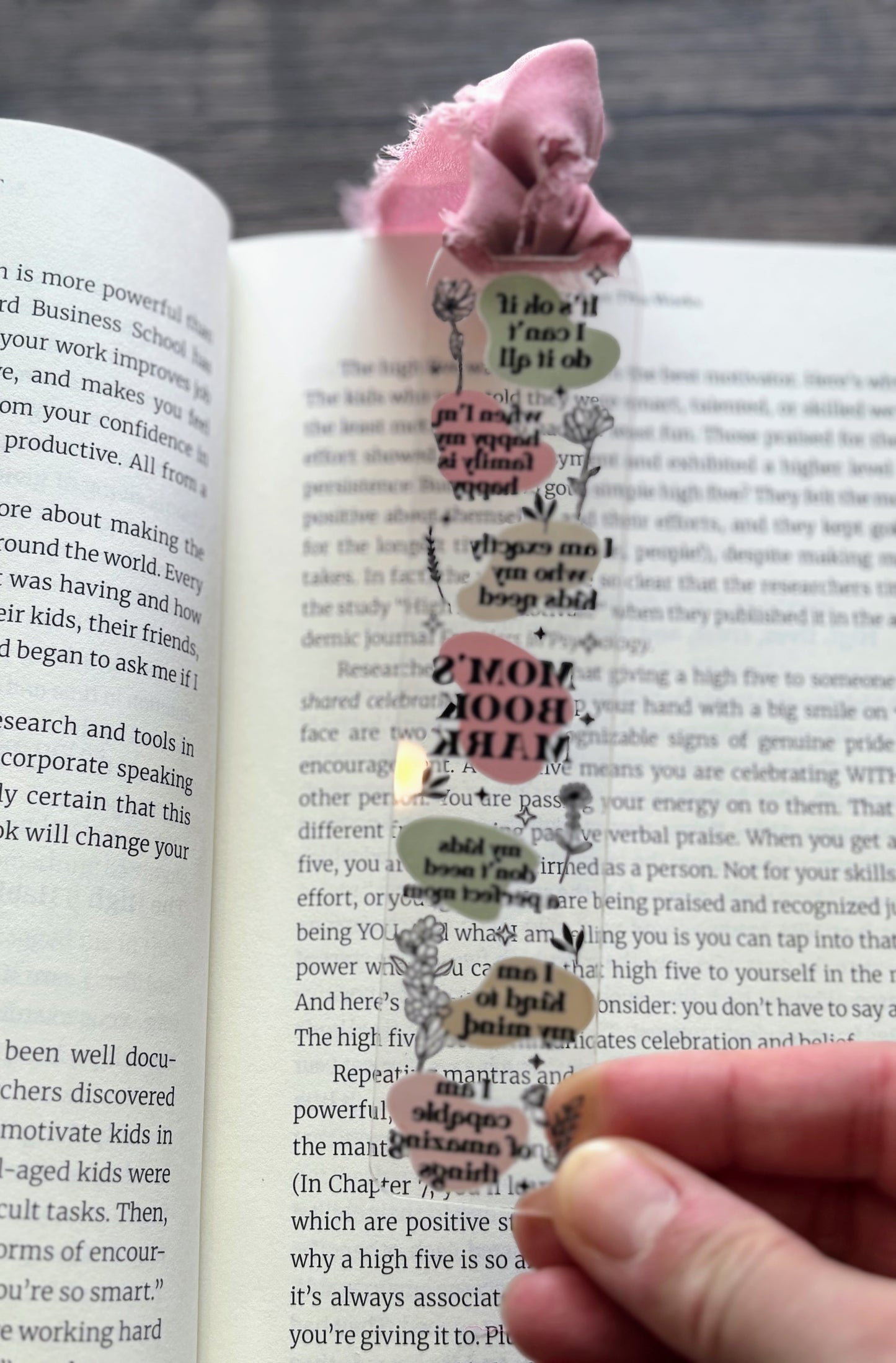Mom's Bookmark Affirmations Bookmark