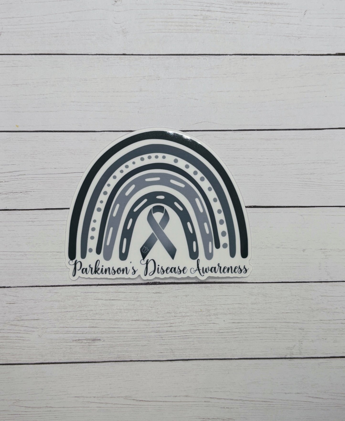 Parkinson's Disease Awareness Rainbow Sticker or Magnet