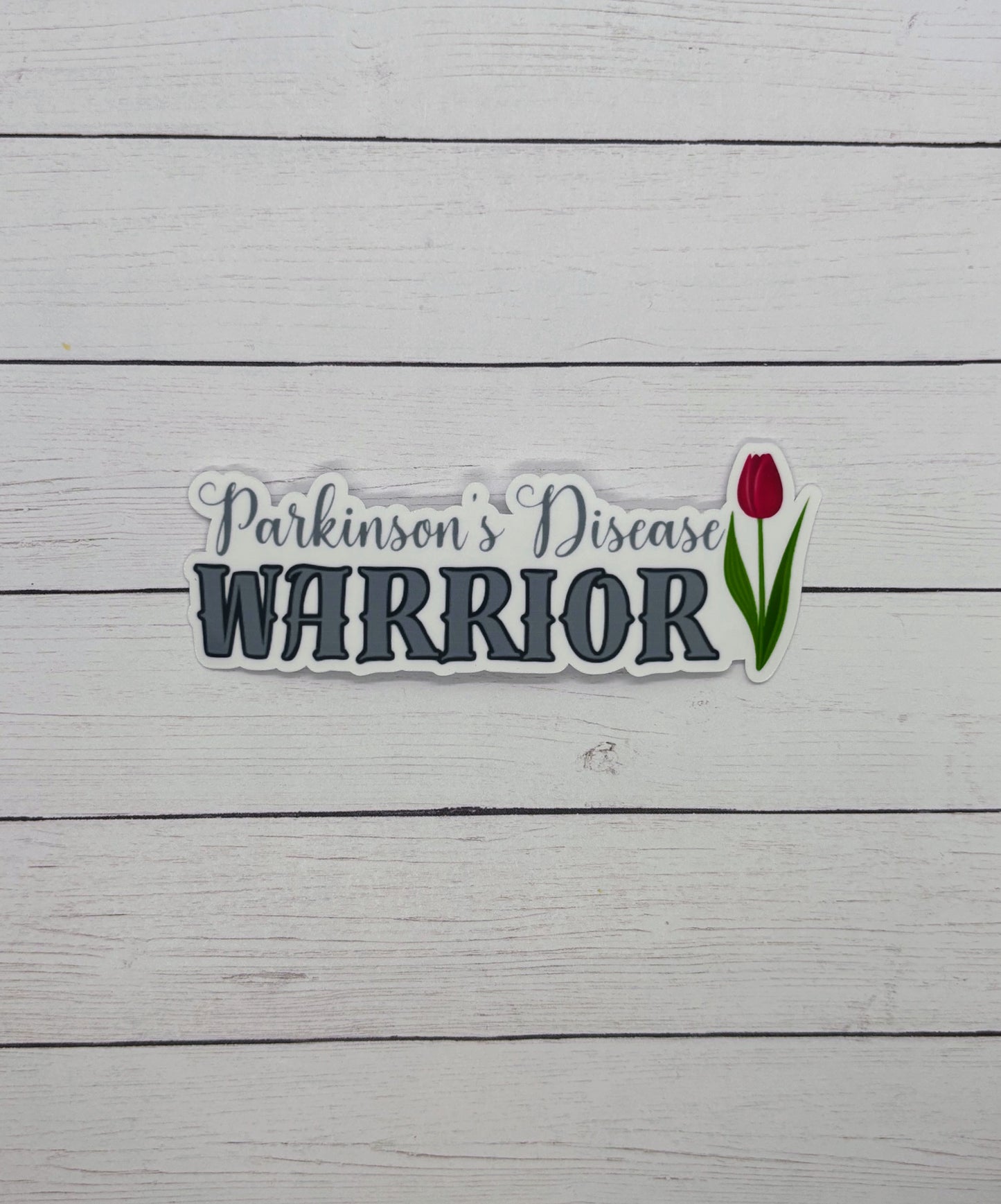 Parkinson's Disease Warrior Tulip Sticker