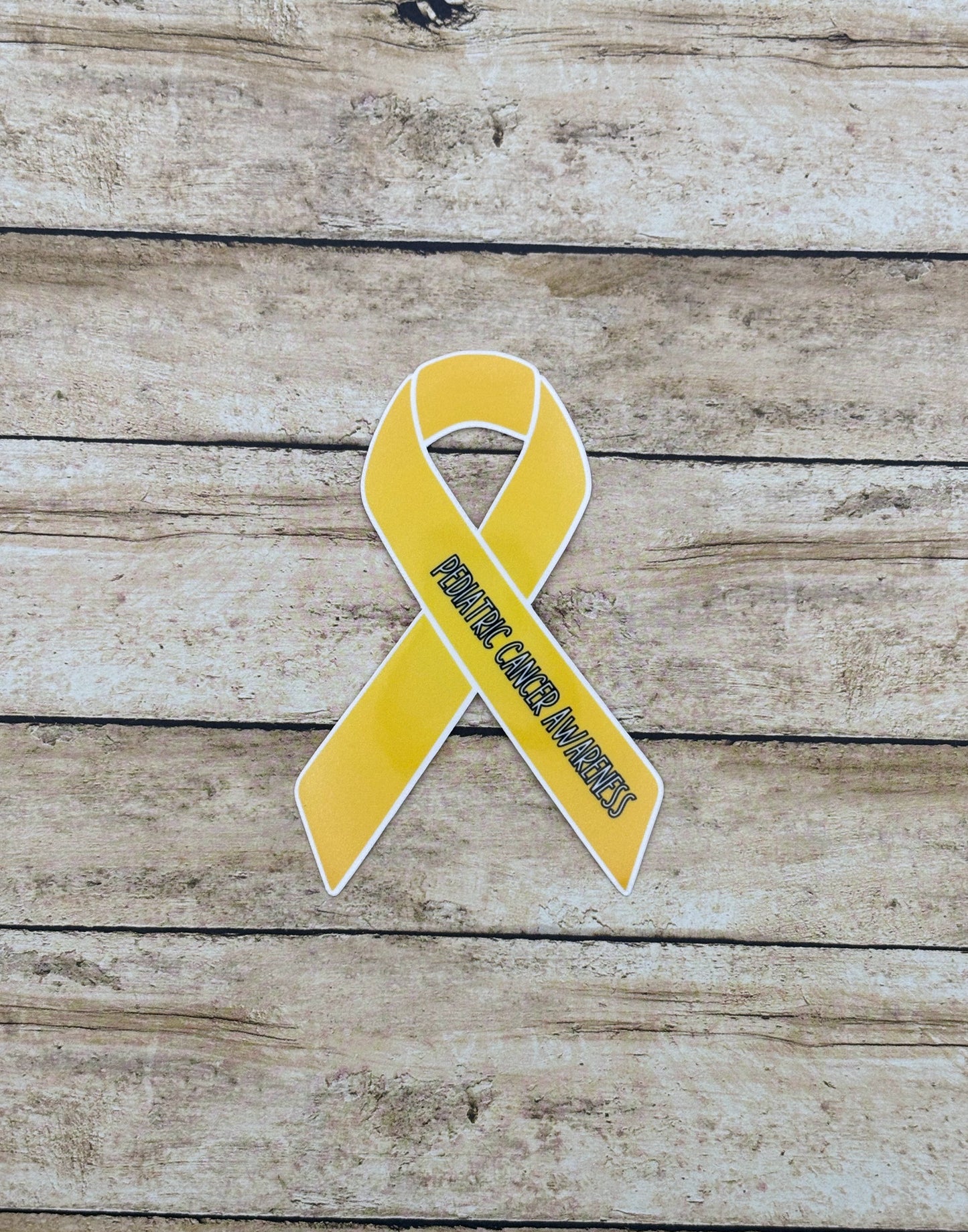 Pediatric Cancer Awareness Ribbon Sticker