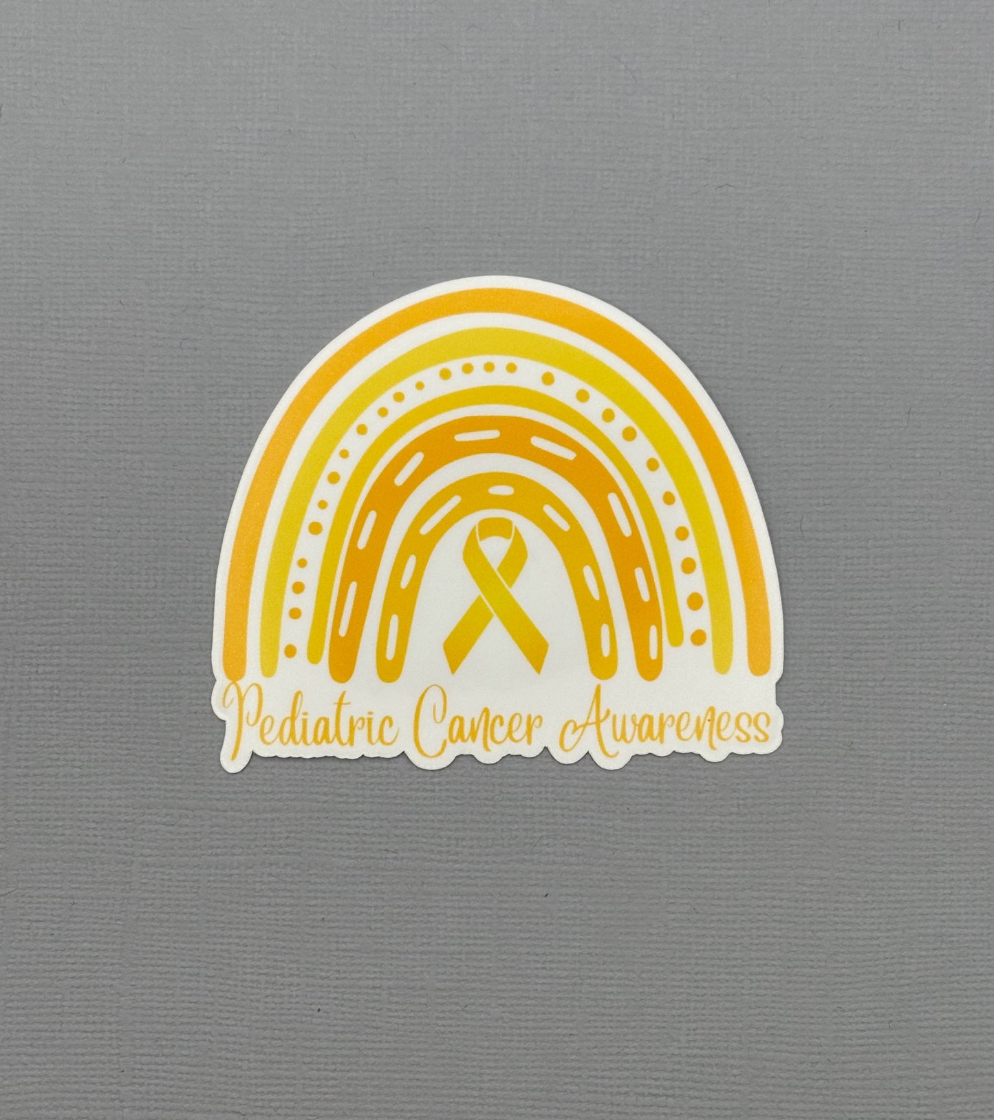 Pediatric Cancer Awareness Rainbow Sticker