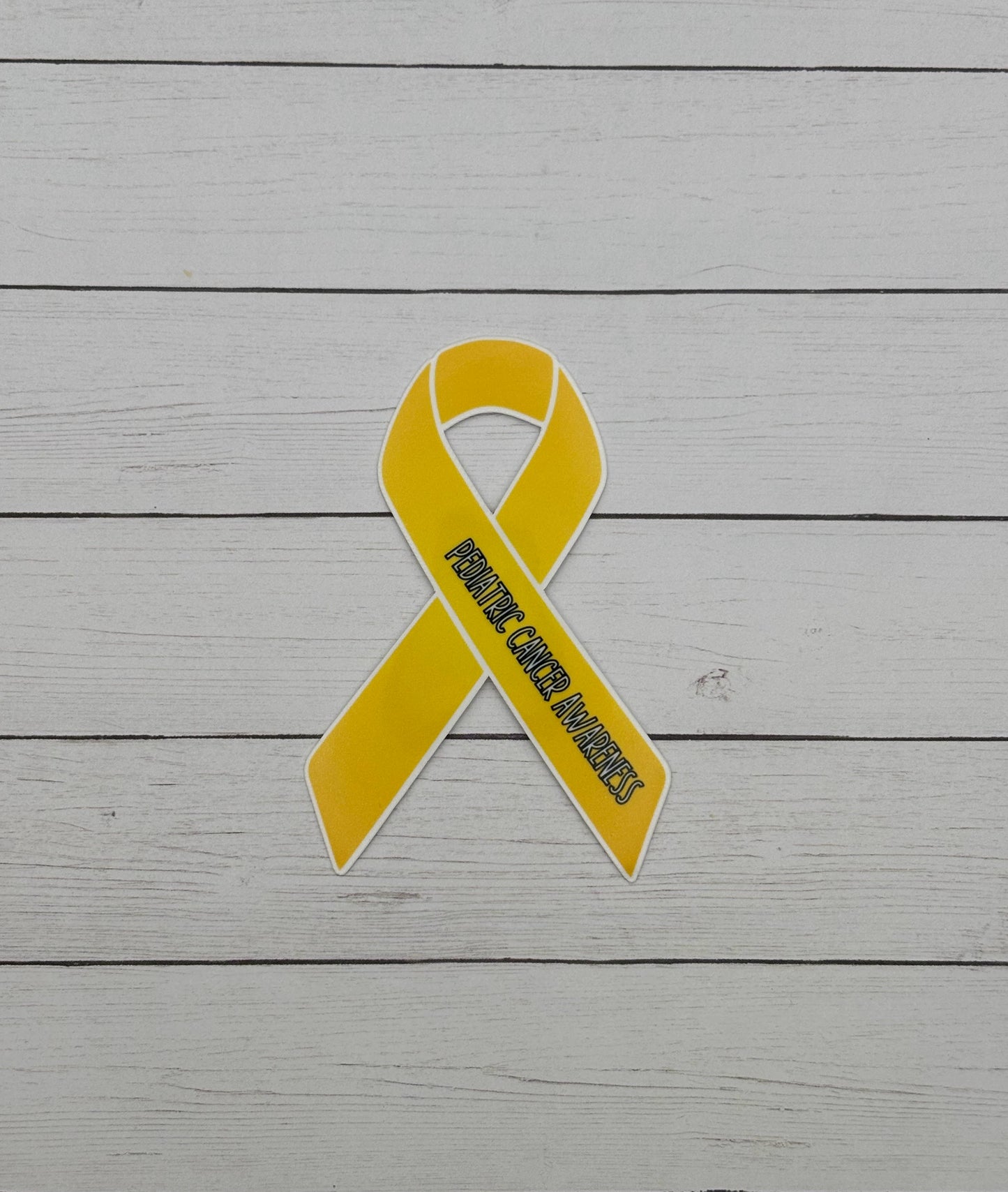 Pediatric Cancer Awareness Ribbon Sticker