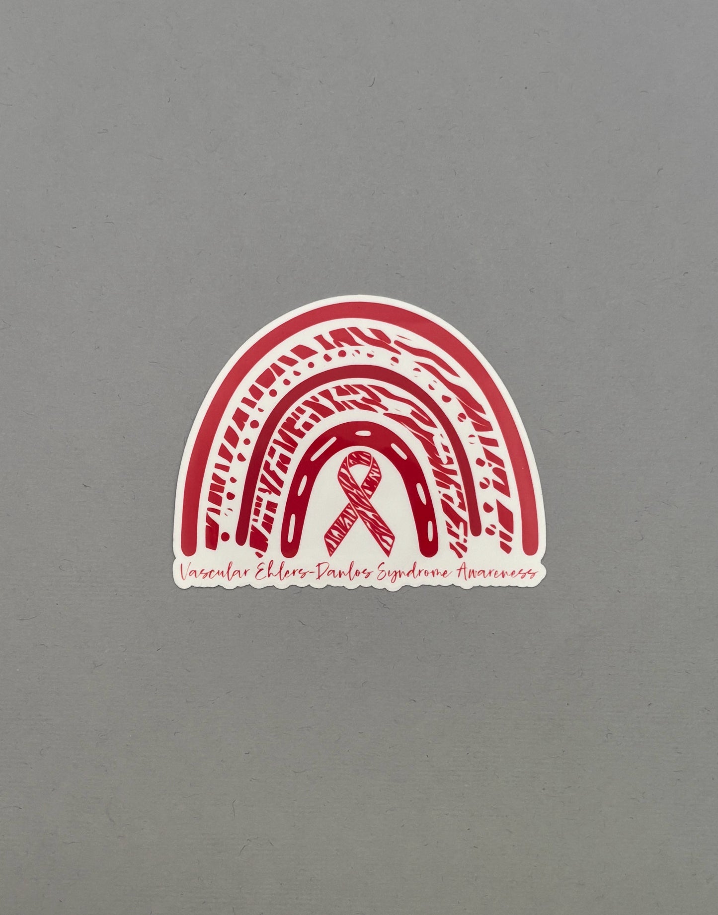 Vascular Ehlers–Danlos syndrome Awareness Rainbow Sticker
