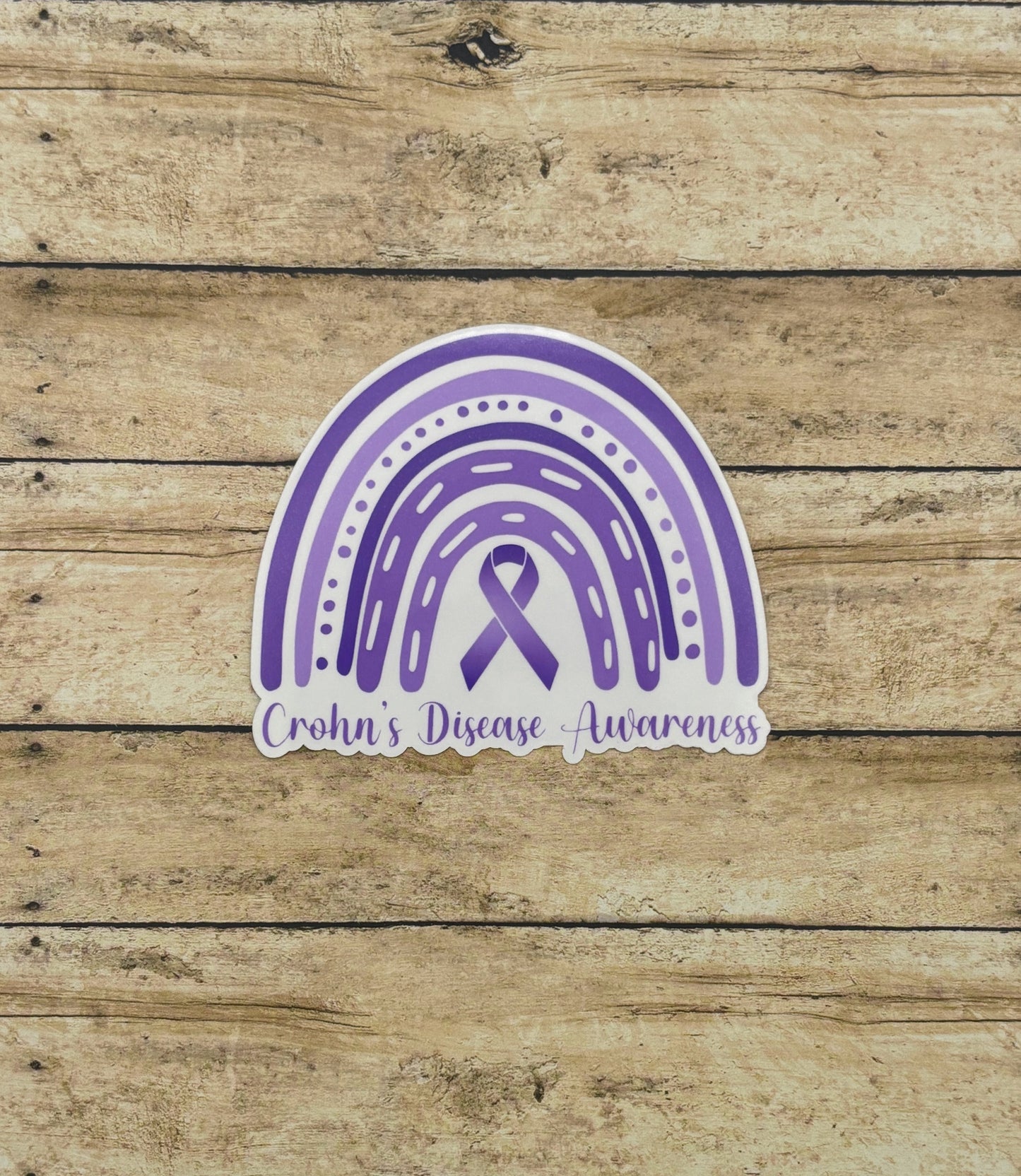 Crohn's Disease Awareness Rainbow Sticker