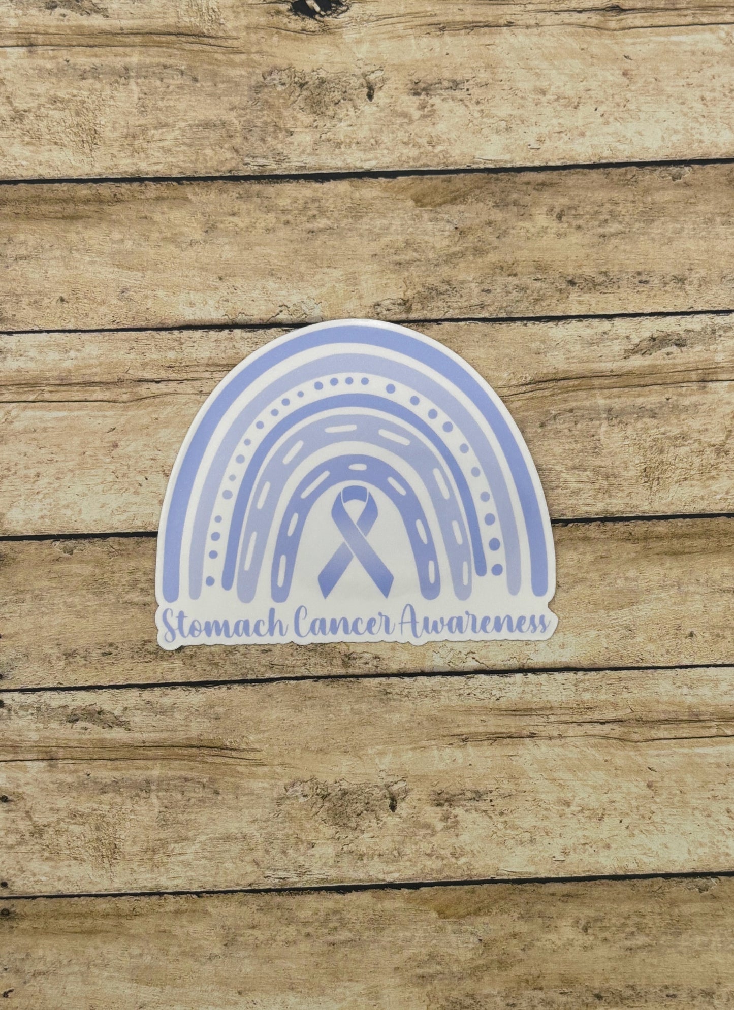 Stomach Cancer Awareness Rainbow Sticker