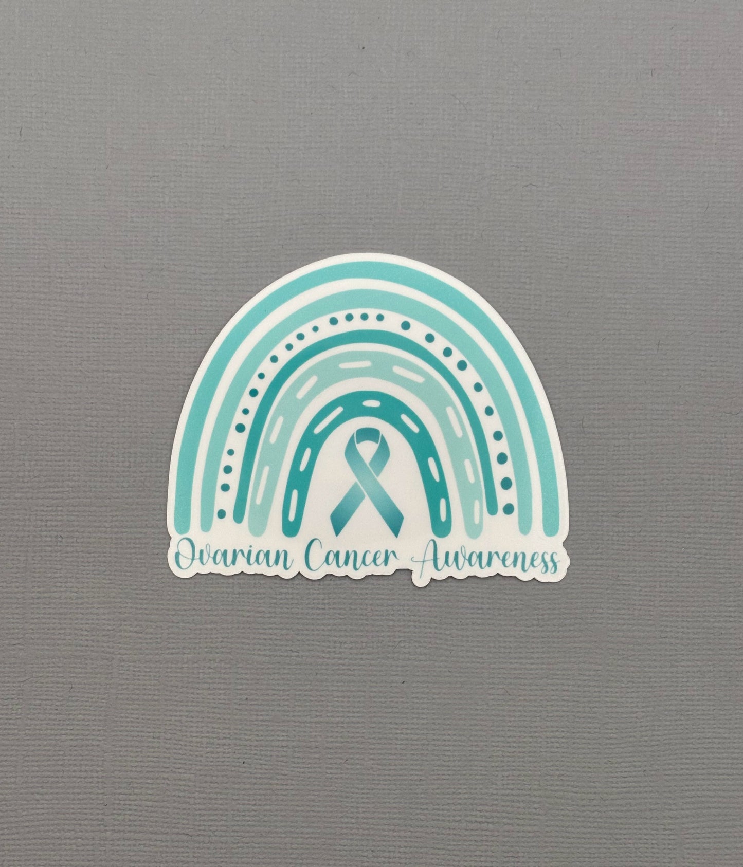 Ovarian Cancer Awareness Rainbow Sticker