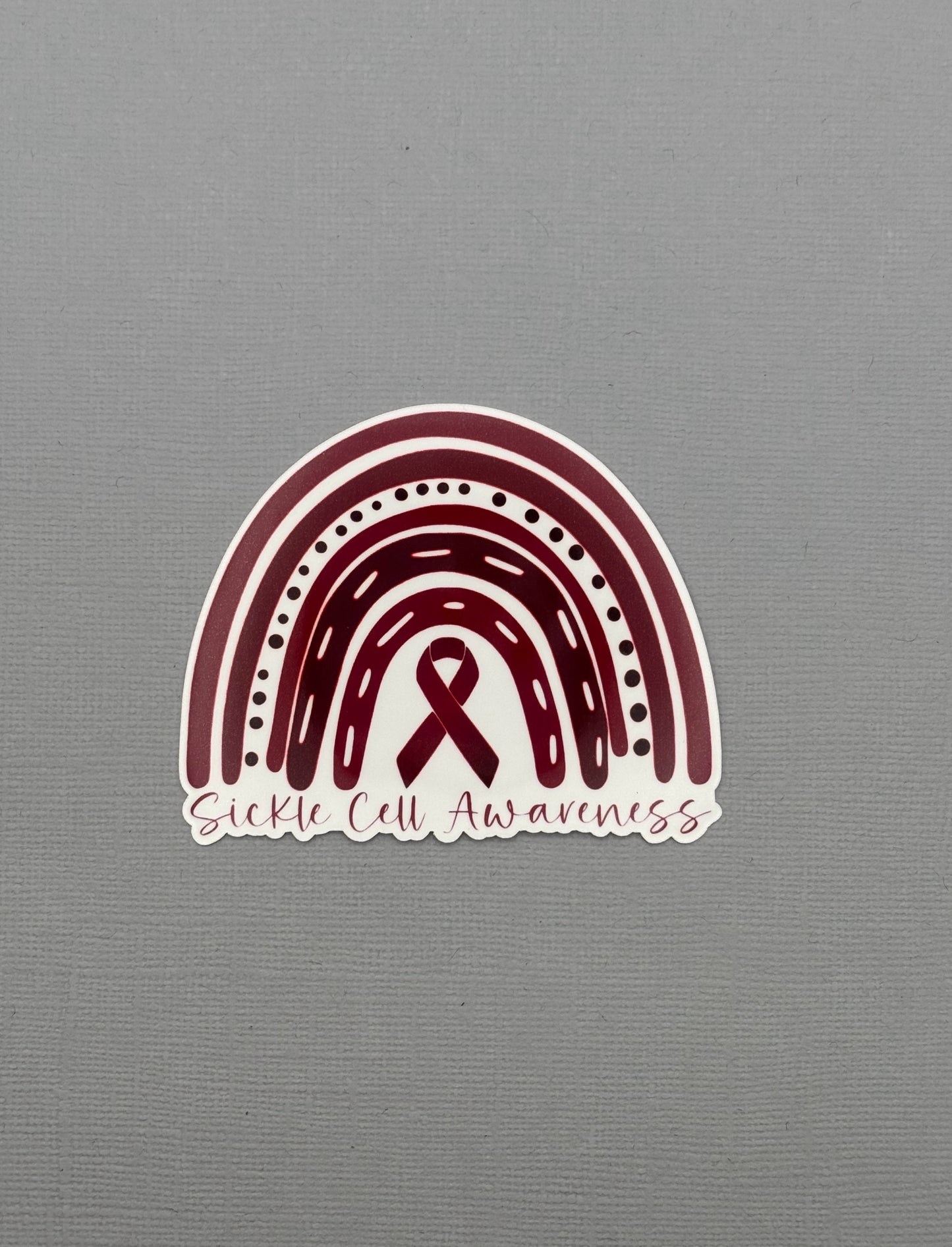 Sickle Cell Awareness Rainbow Sticker