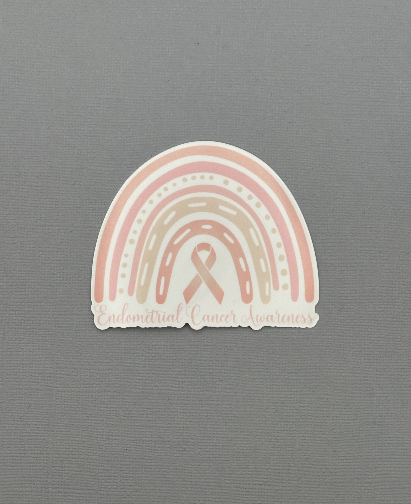 Endometrial Cancer Awareness Rainbow Sticker