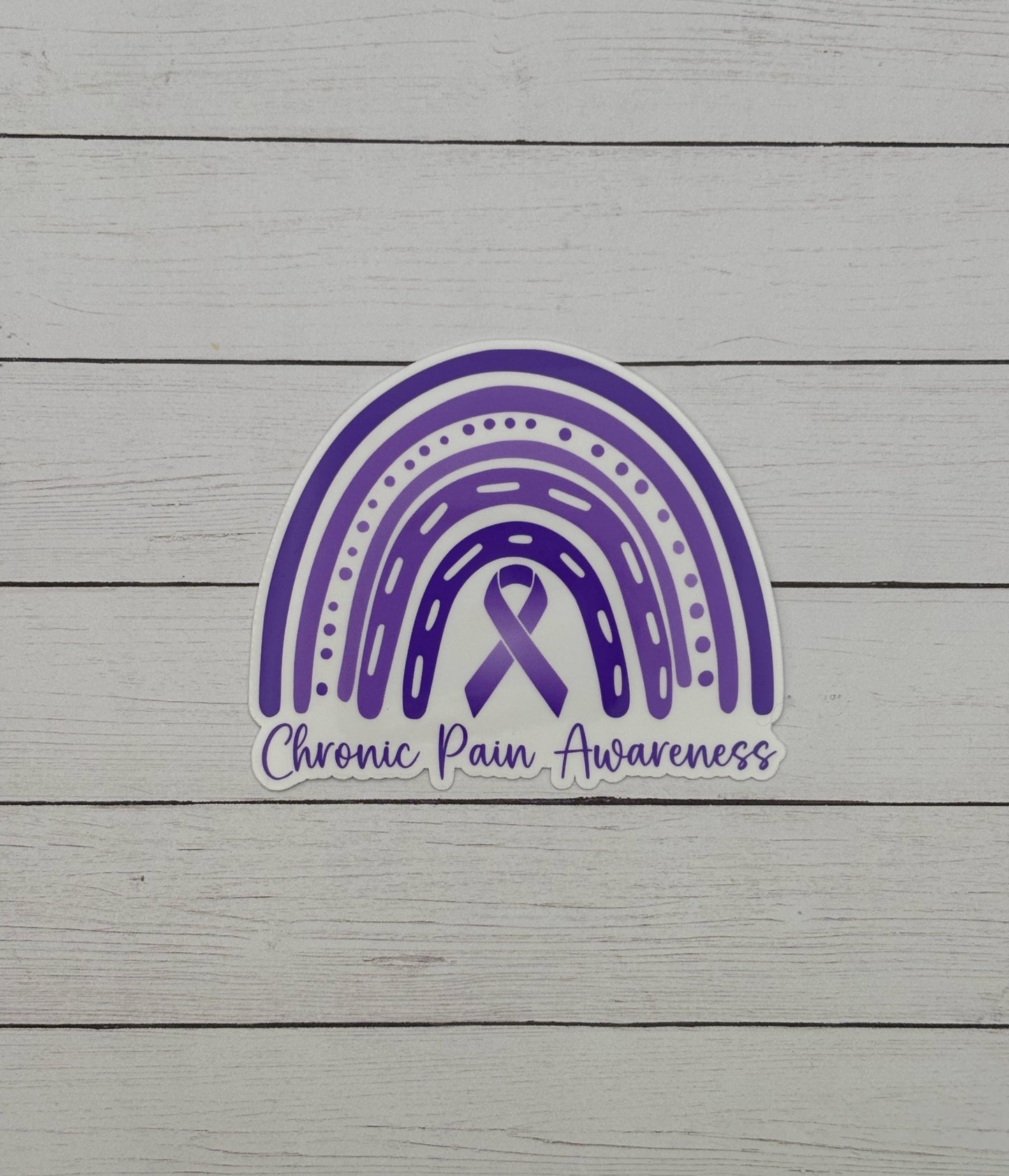 Chronic Pain Awareness Rainbow Sticker or Magnet