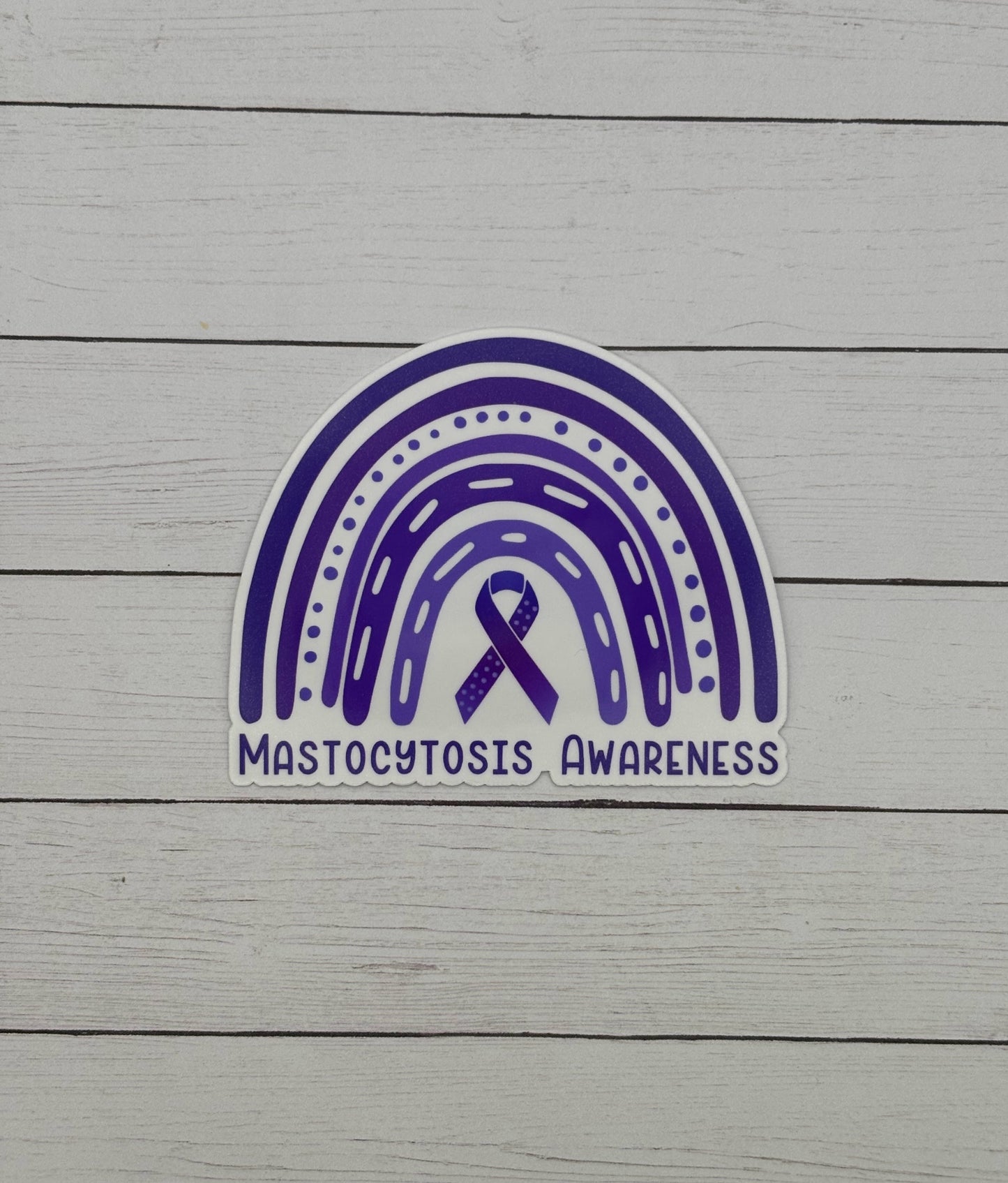 Mastocytosis Awareness Rainbow Sticker