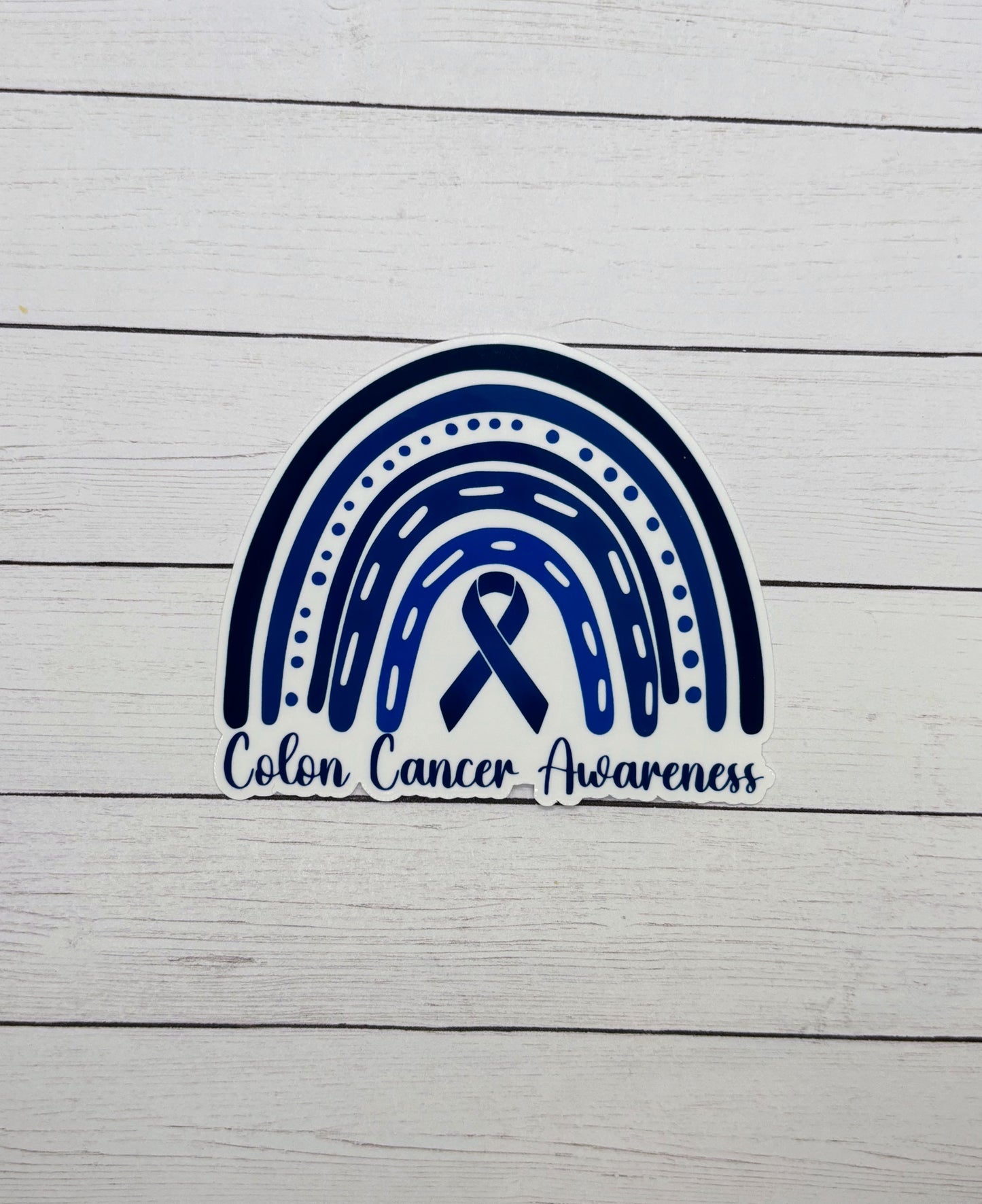 Colon Cancer Awareness Rainbow Sticker