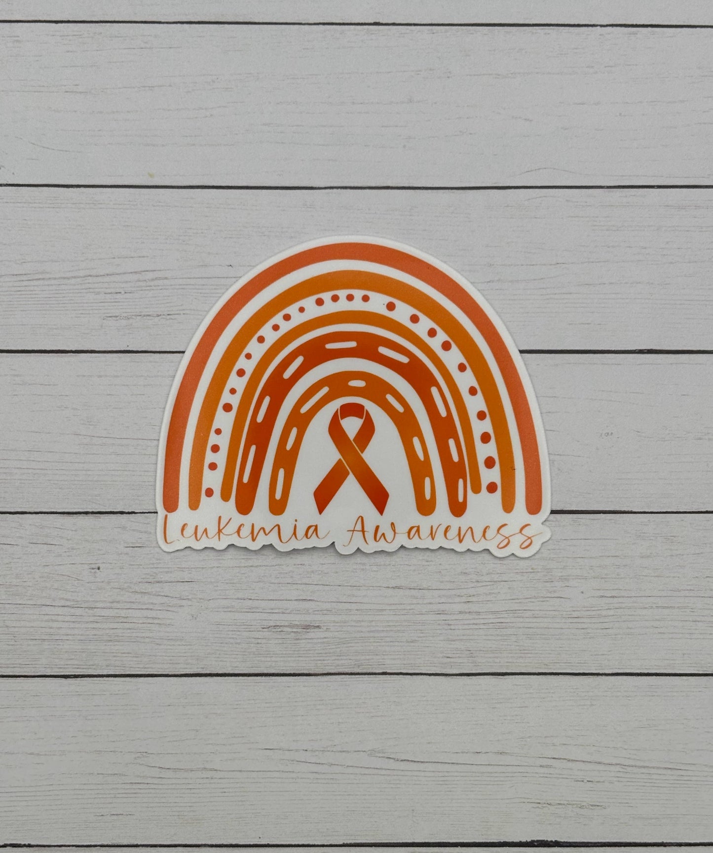 Leukemia Awareness Rainbow Sticker