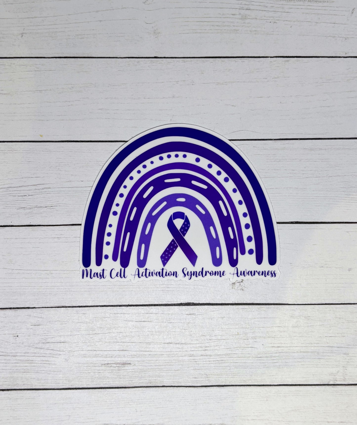 Mast Cell Activation Syndrome Awareness Rainbow Sticker or Magnet