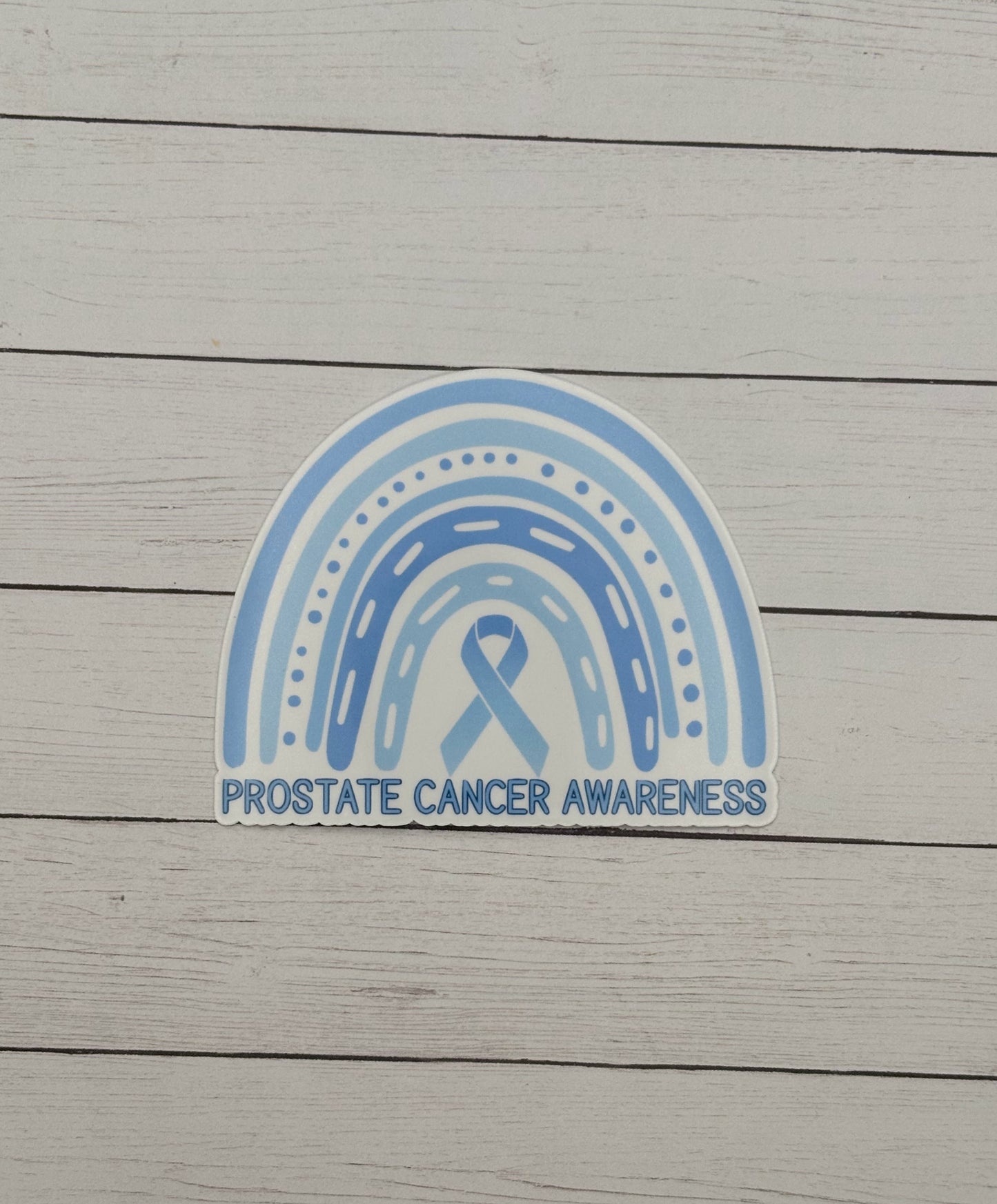 Prostate Cancer Awareness Rainbow Sticker