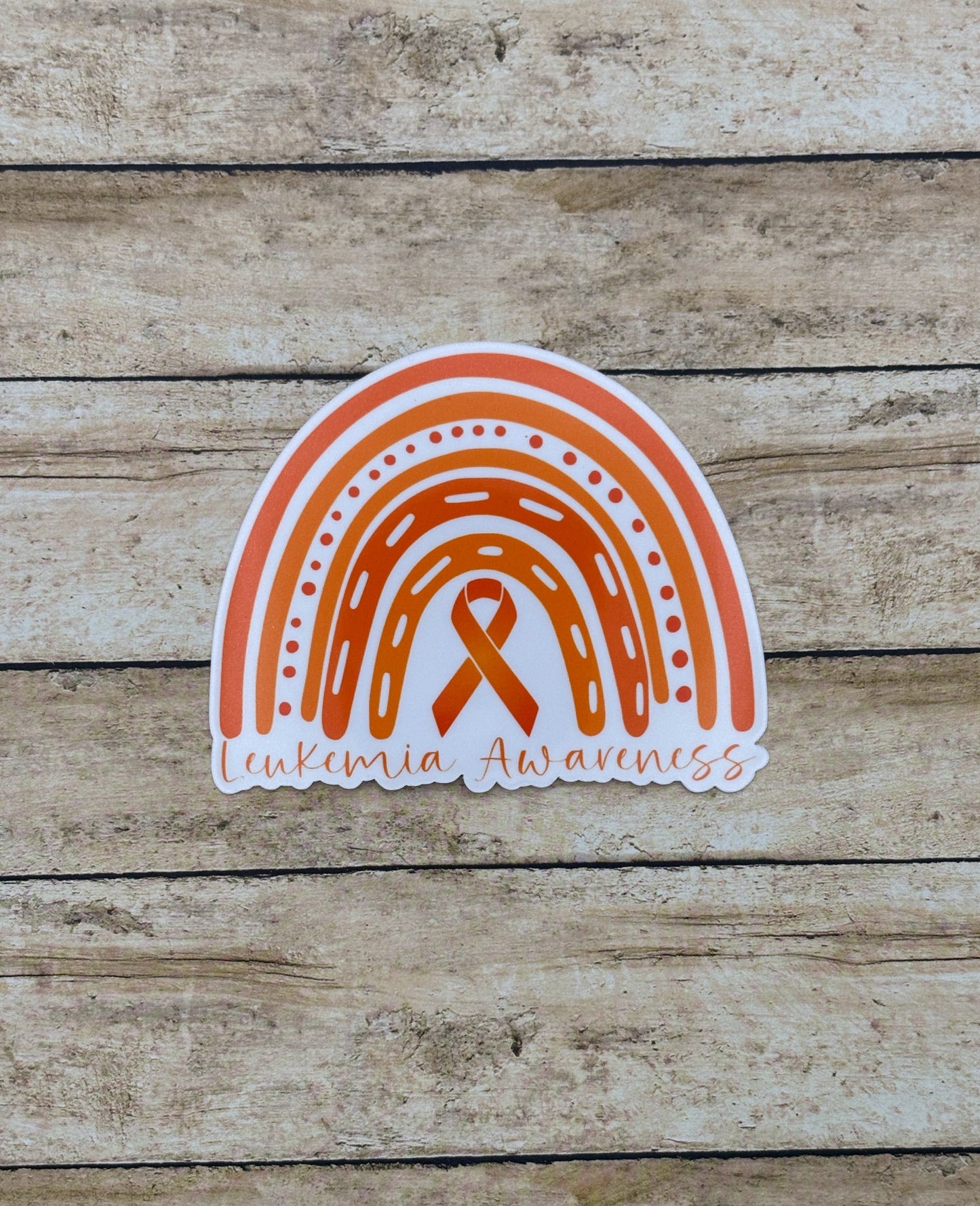 Leukemia Awareness Rainbow Sticker