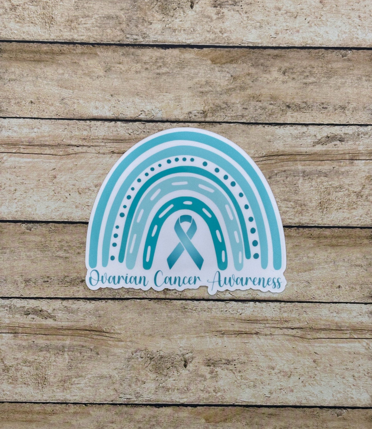 Ovarian Cancer Awareness Rainbow Sticker