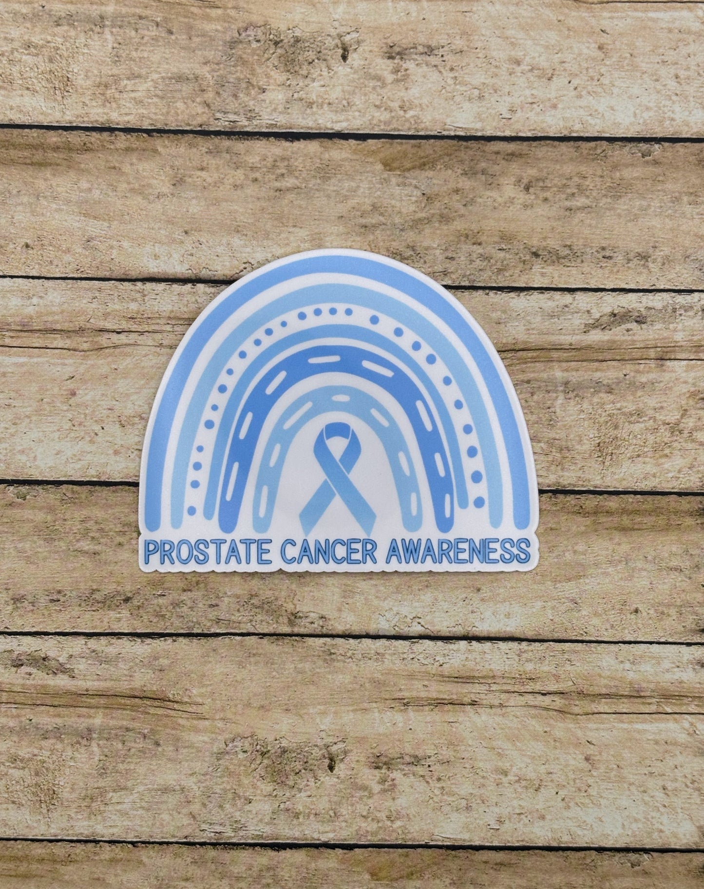 Prostate Cancer Awareness Rainbow Sticker