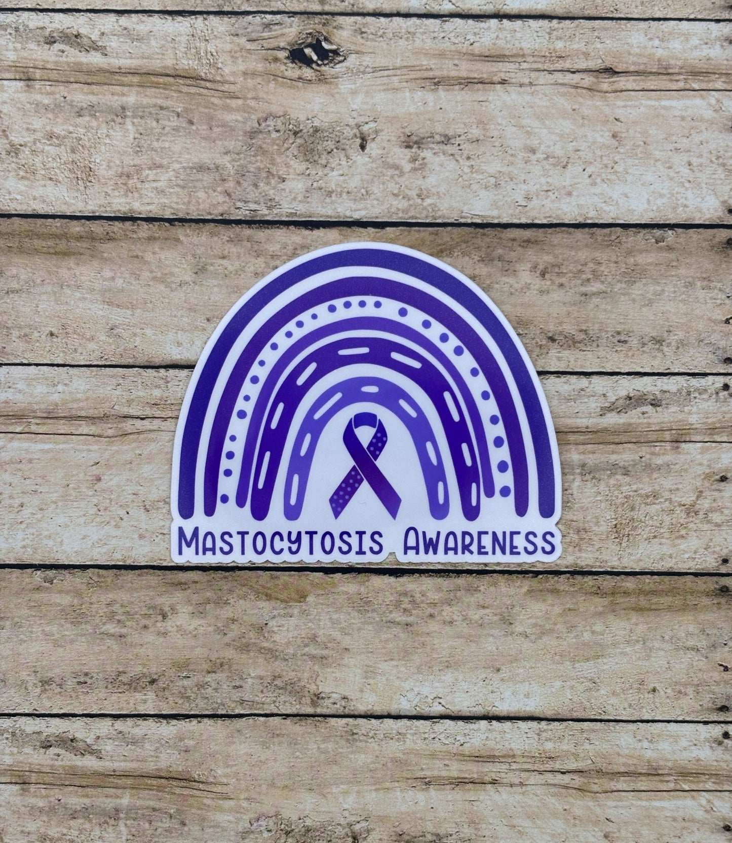 Mastocytosis Awareness Rainbow Sticker