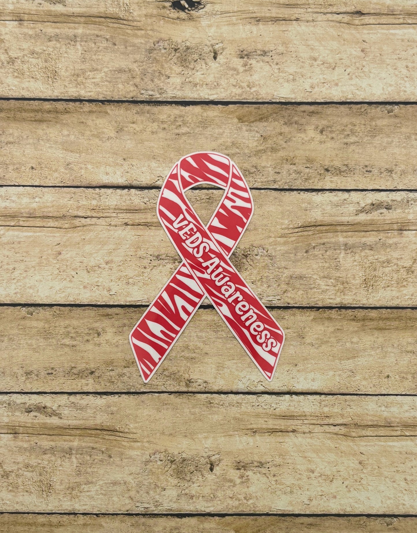 vEDS (Vascular Ehlers–Danlos syndrome) Awareness Ribbon Sticker