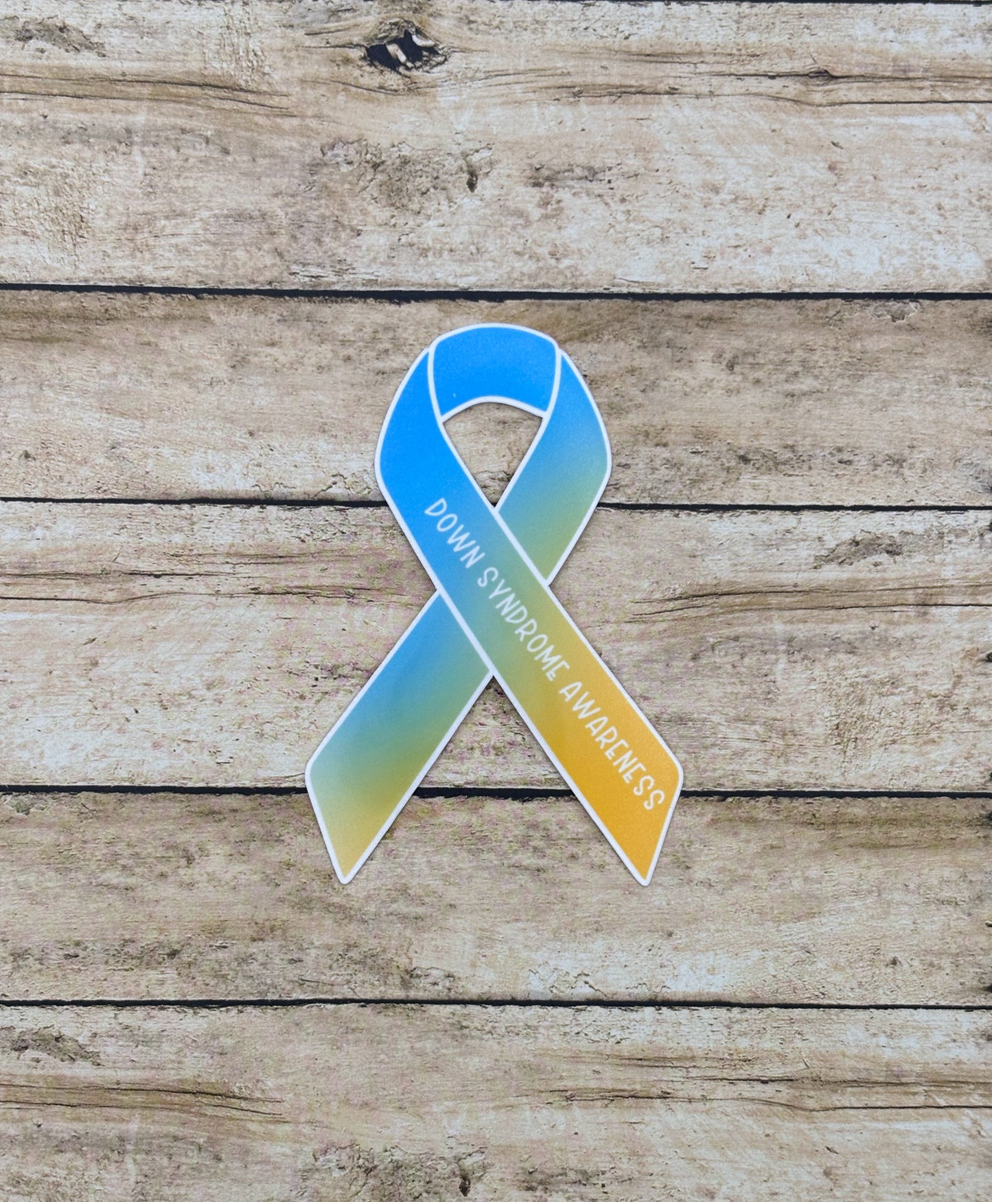 Down Syndrome Awareness Ribbon Sticker