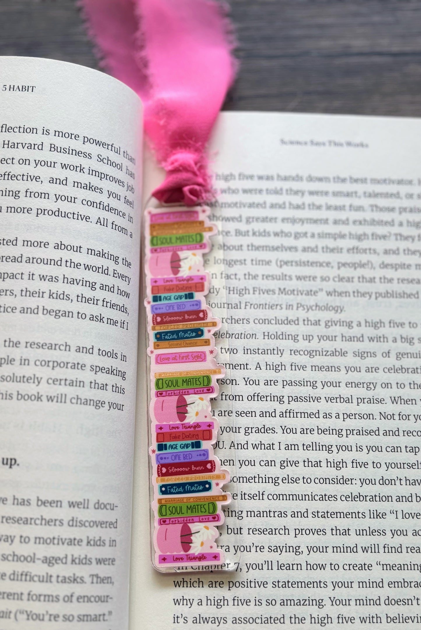 Romance Genres Book Stack Bookmark