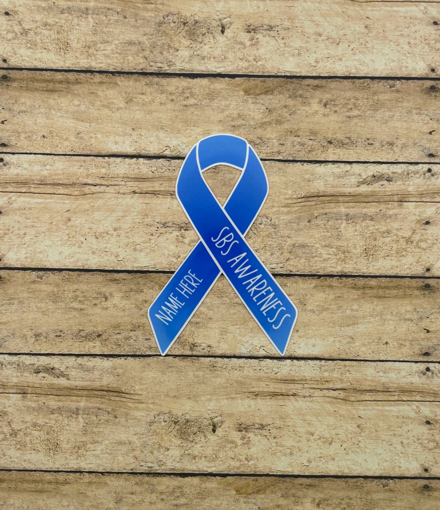 SBS Awareness Custom Ribbon Sticker