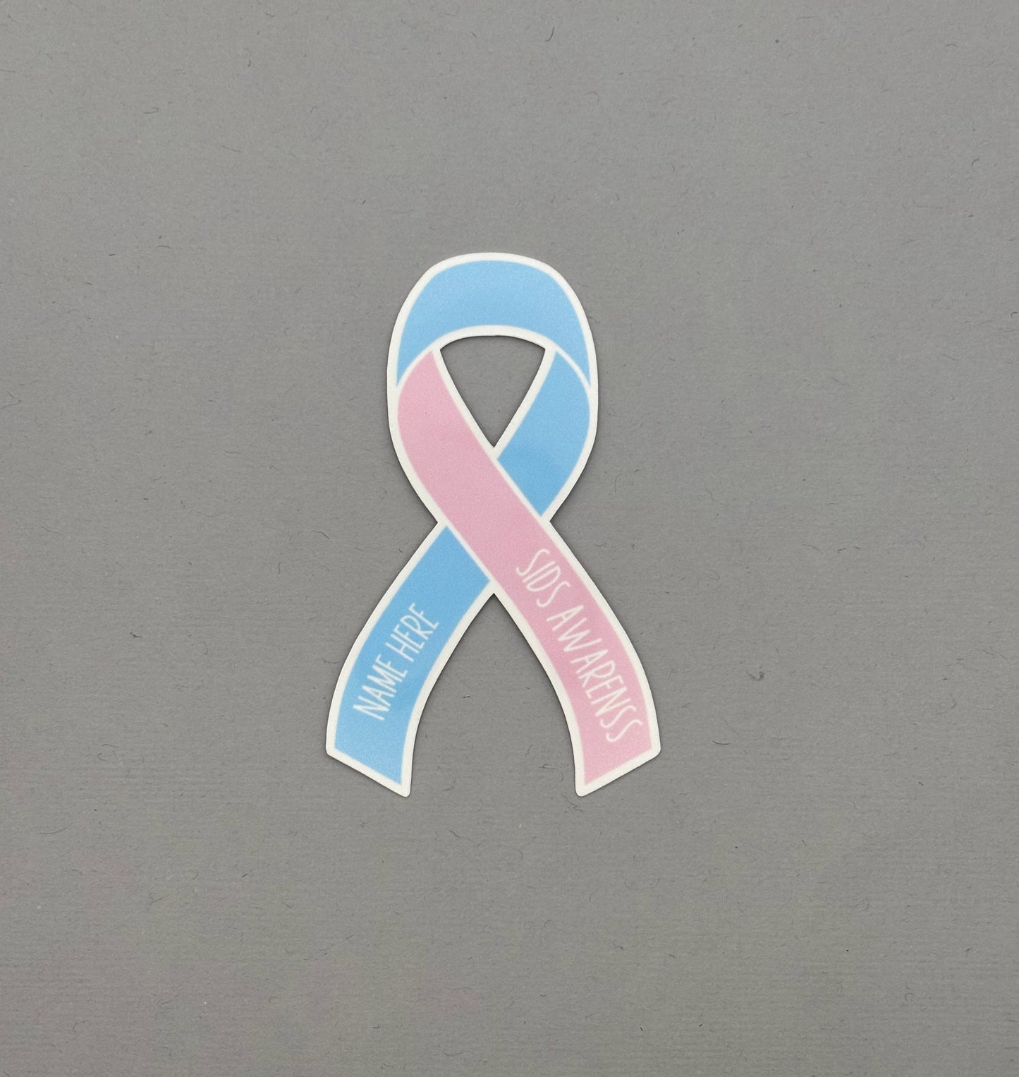 SIDS Awareness Custom Ribbon Sticker