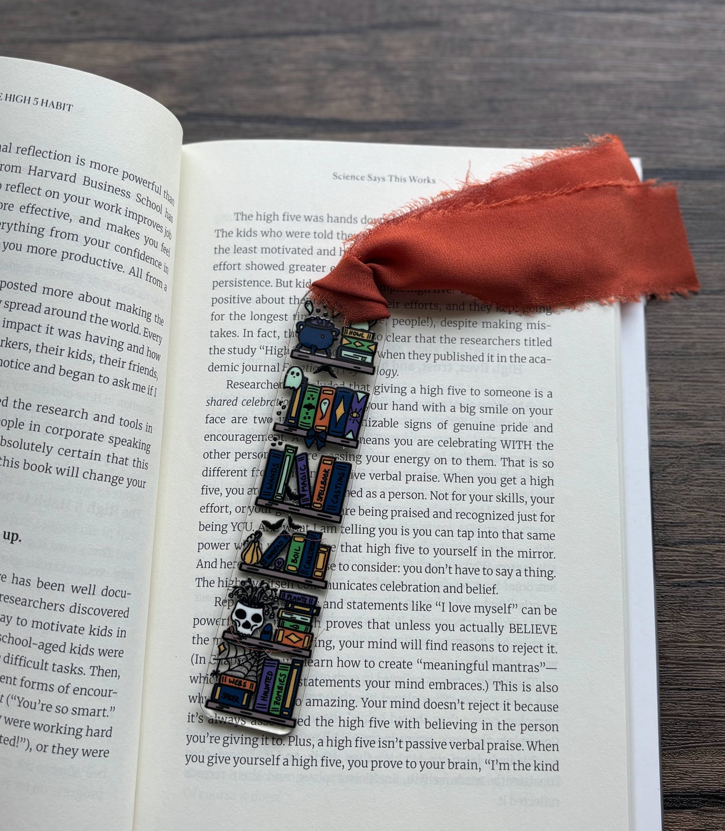 Haunted Halloween Bookshelf Bookmark
