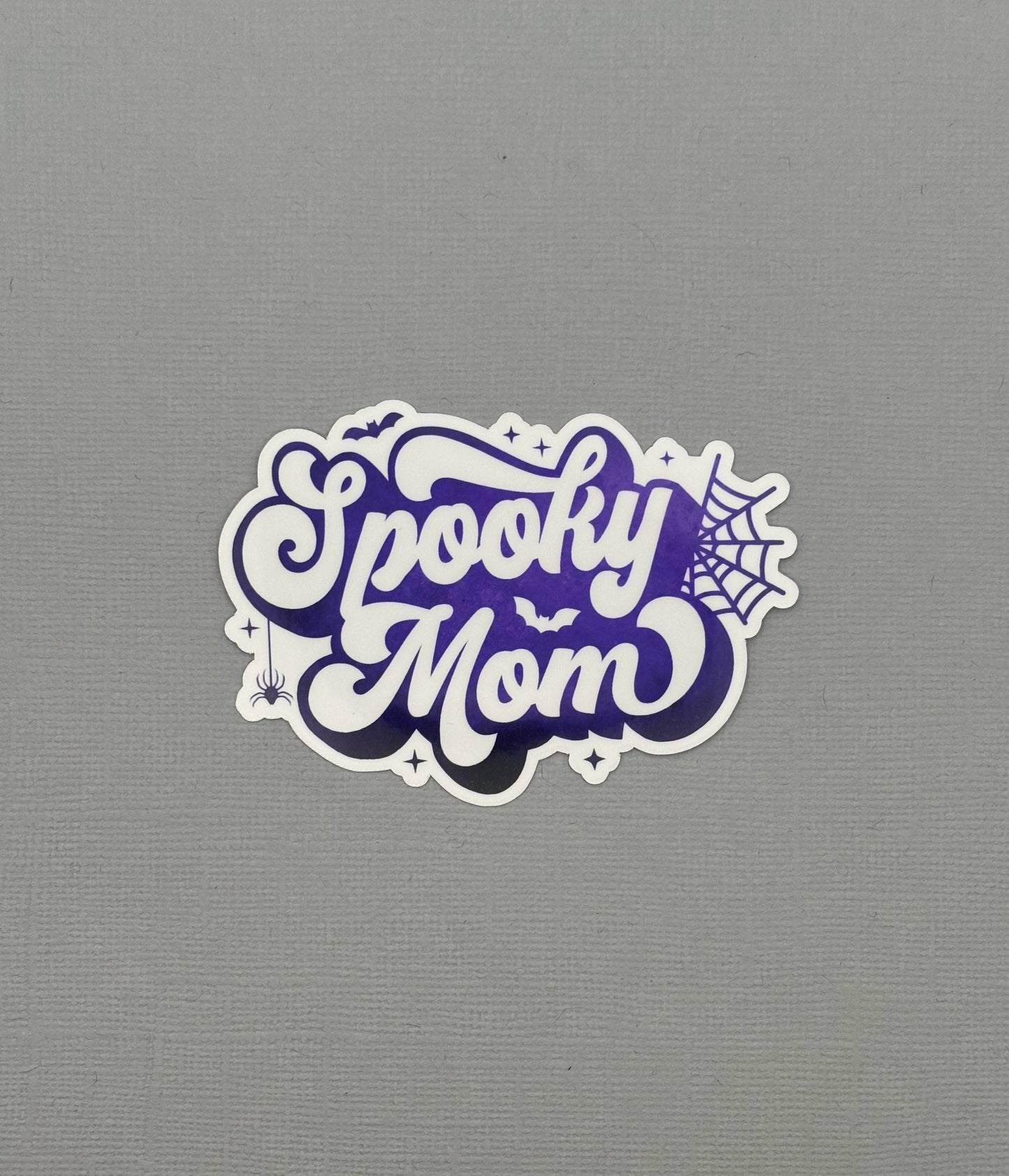 Spooky Mom- Dark Purple Sticker