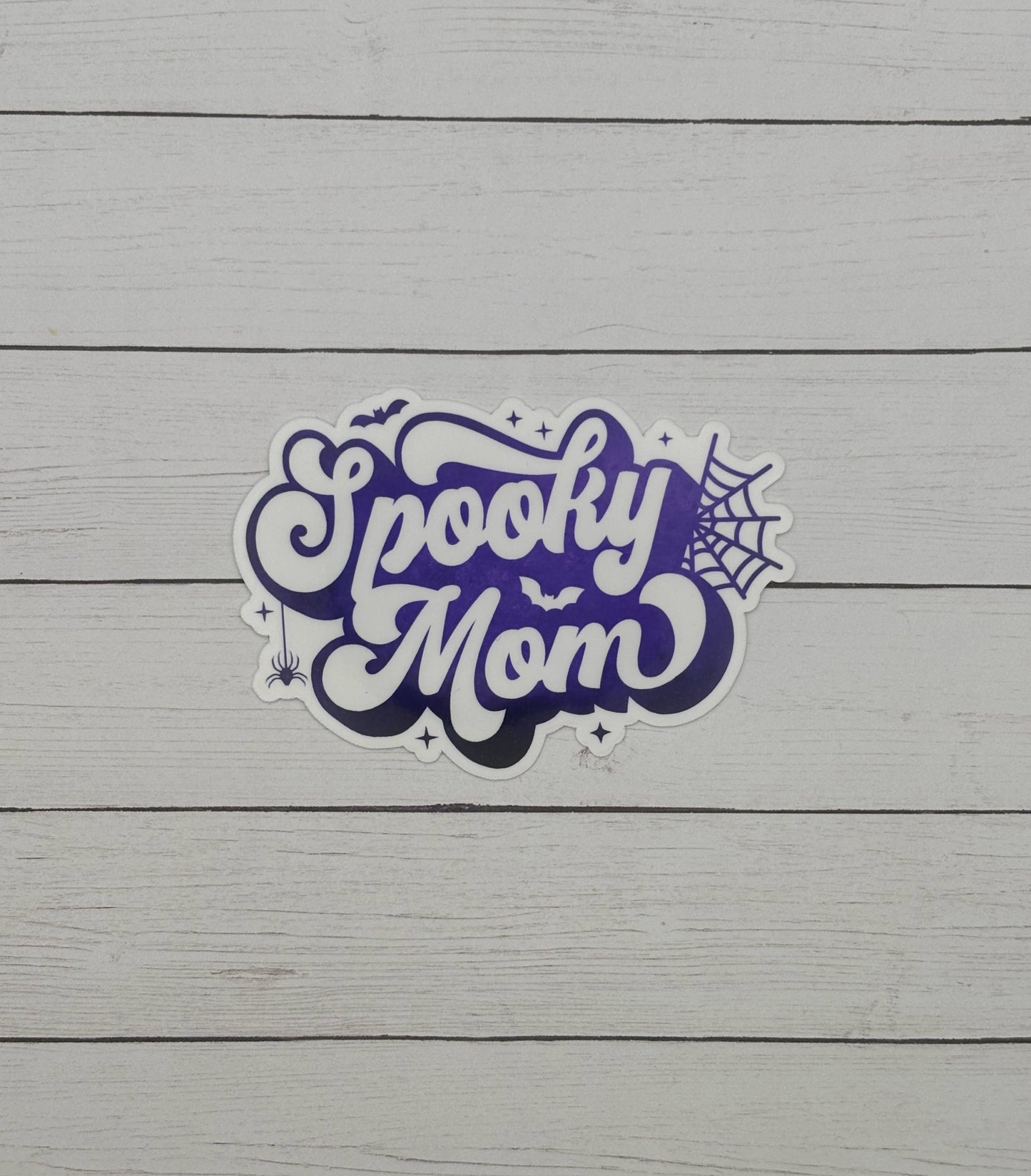 Spooky Mom- Dark Purple Sticker