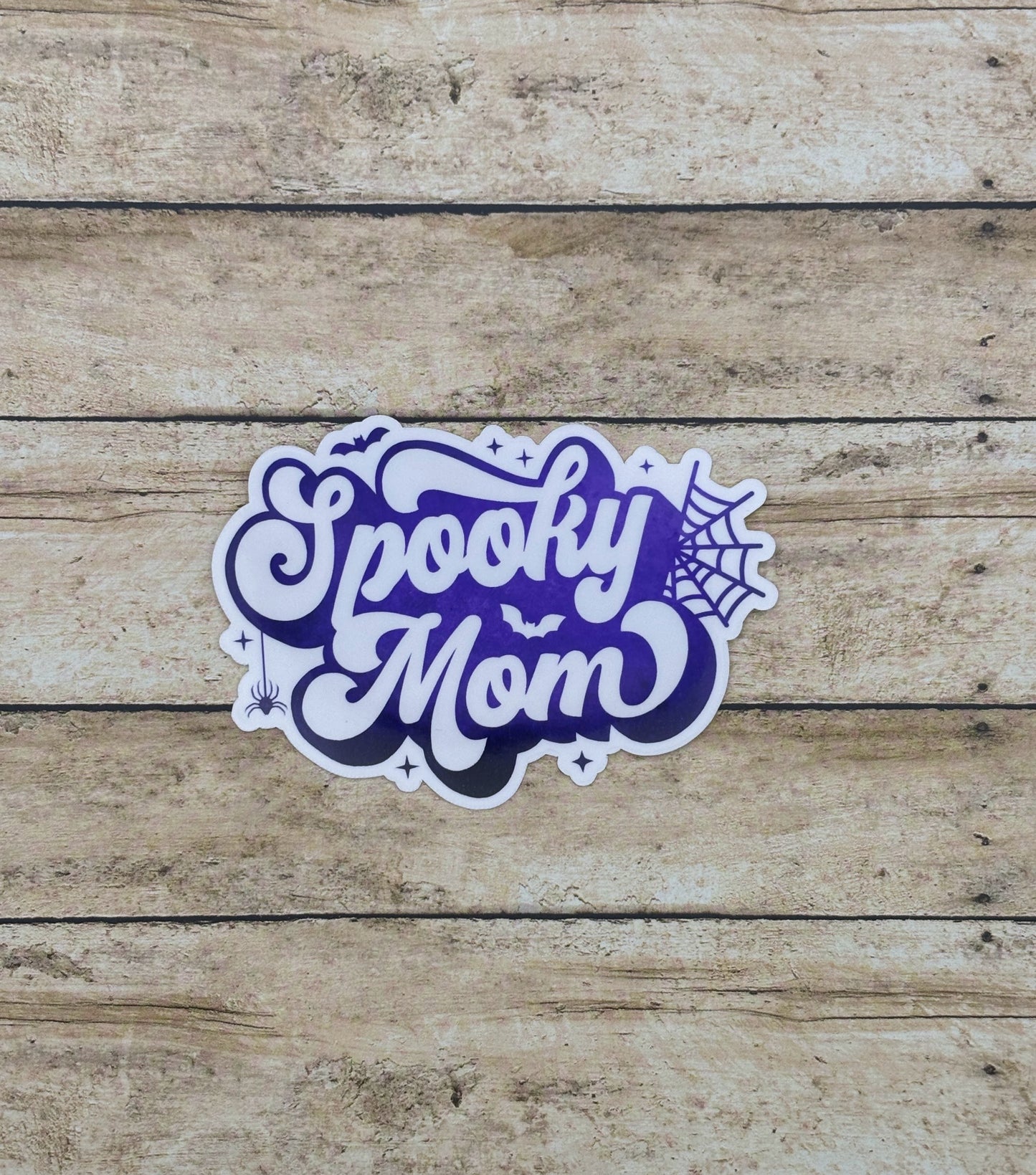Spooky Mom- Dark Purple Sticker