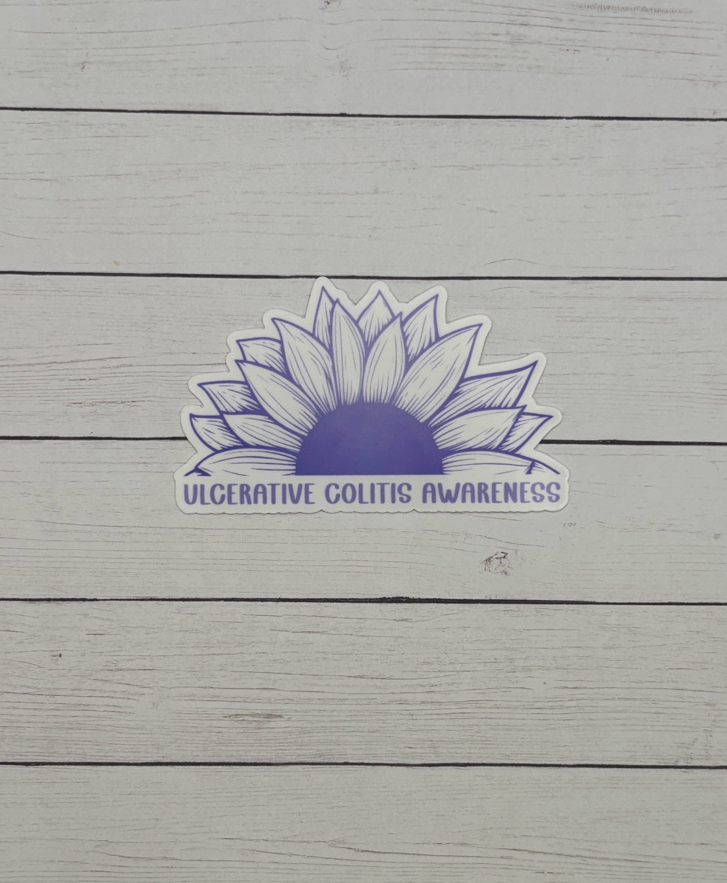 Ulcerative Colitis Awareness Sunflower Sticker