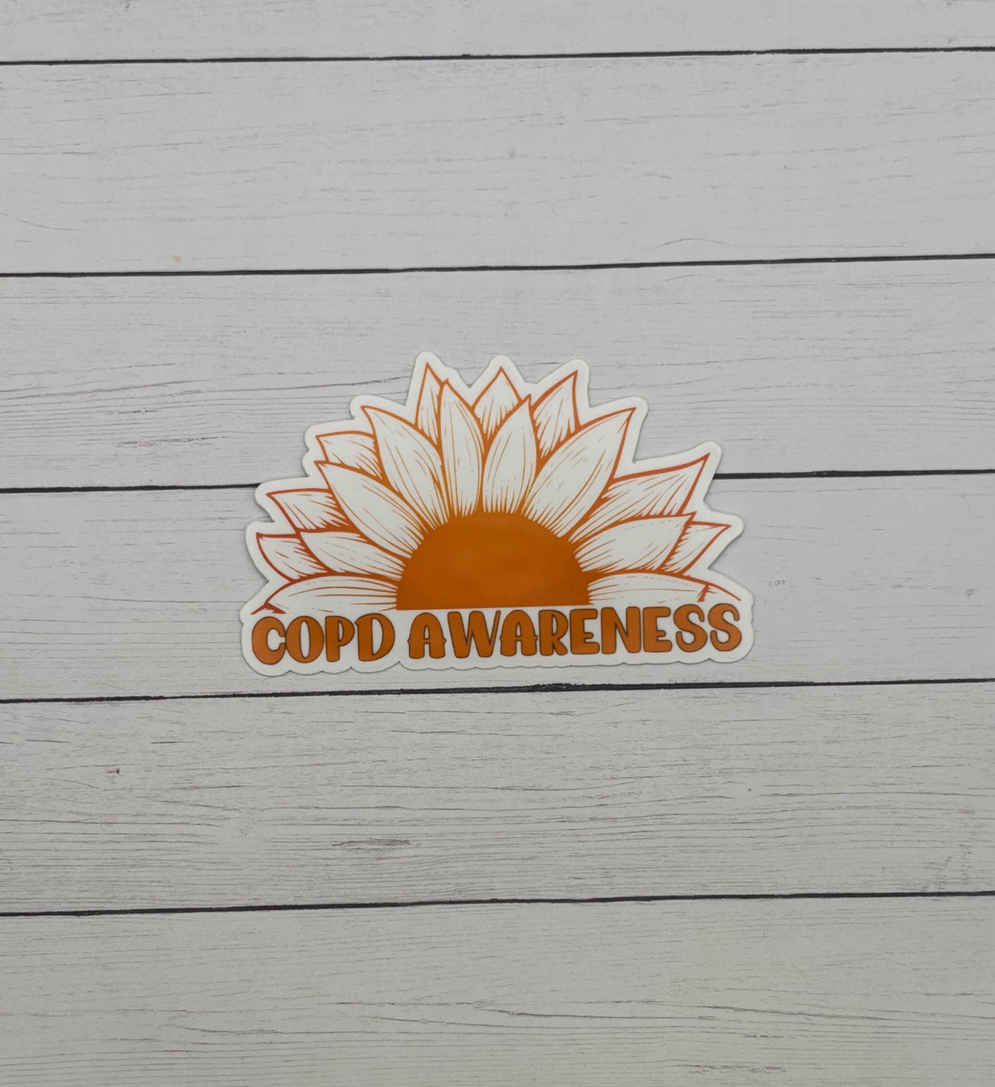 COPD Awareness Sunflower Sticker