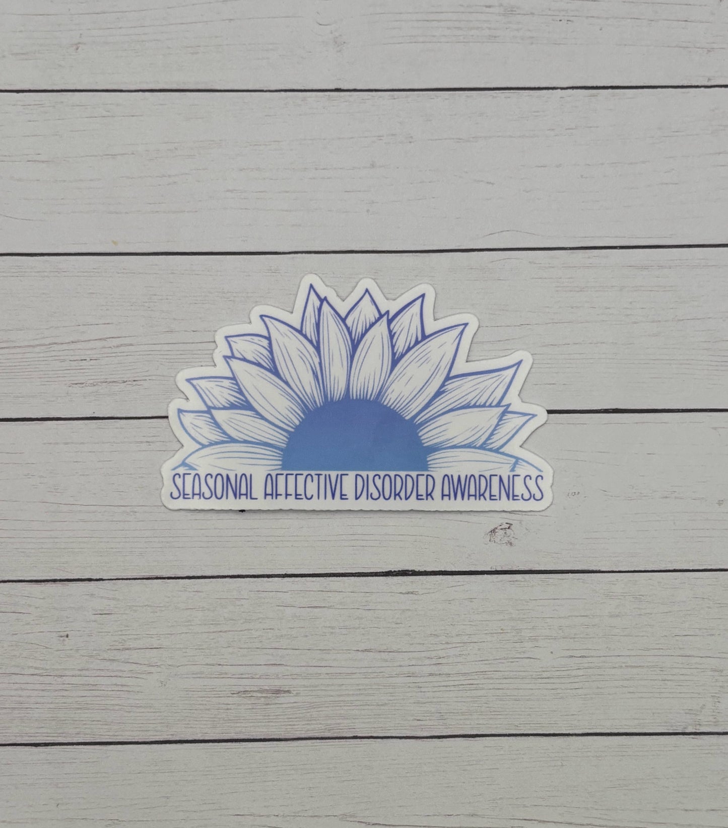 Seasonal Affective Disorder Awareness Sunflower Sticker