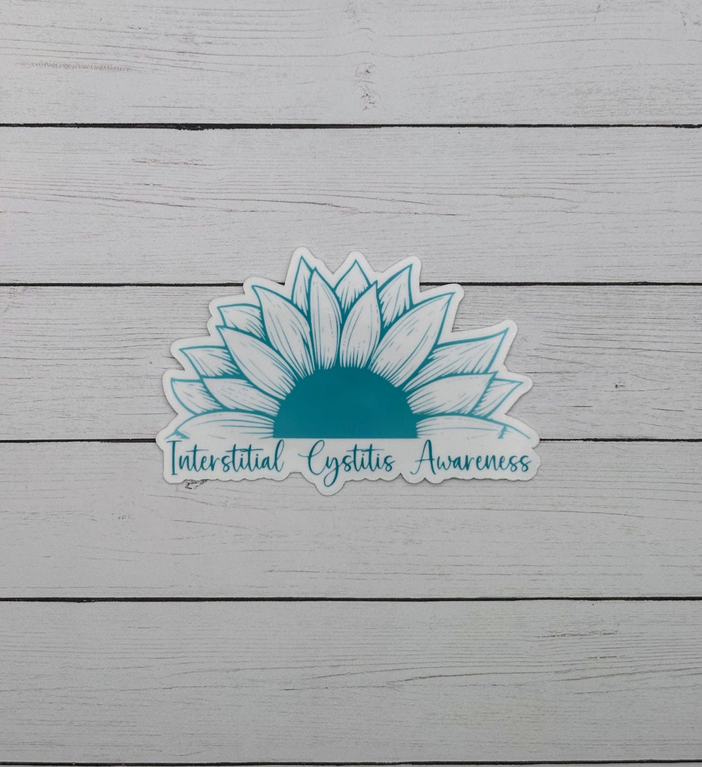 Interstitial Cystitis Awareness Sunflower Sticker