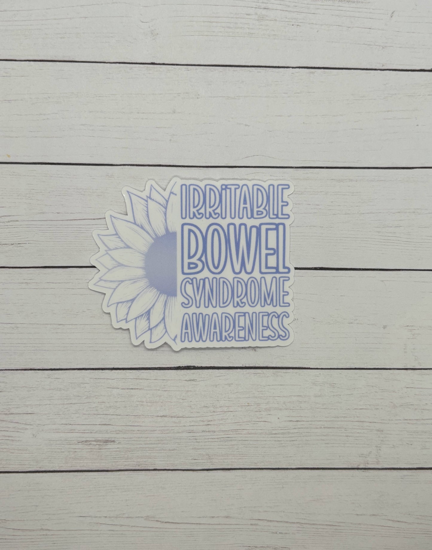 Irritable Bowel Syndrome Awareness Sunflower Sticker