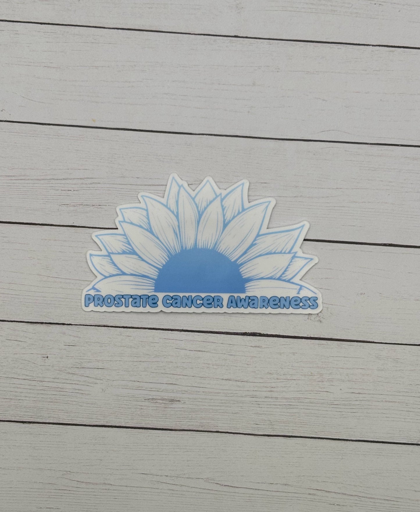 Prostate Cancer Awareness Sunflower Sticker